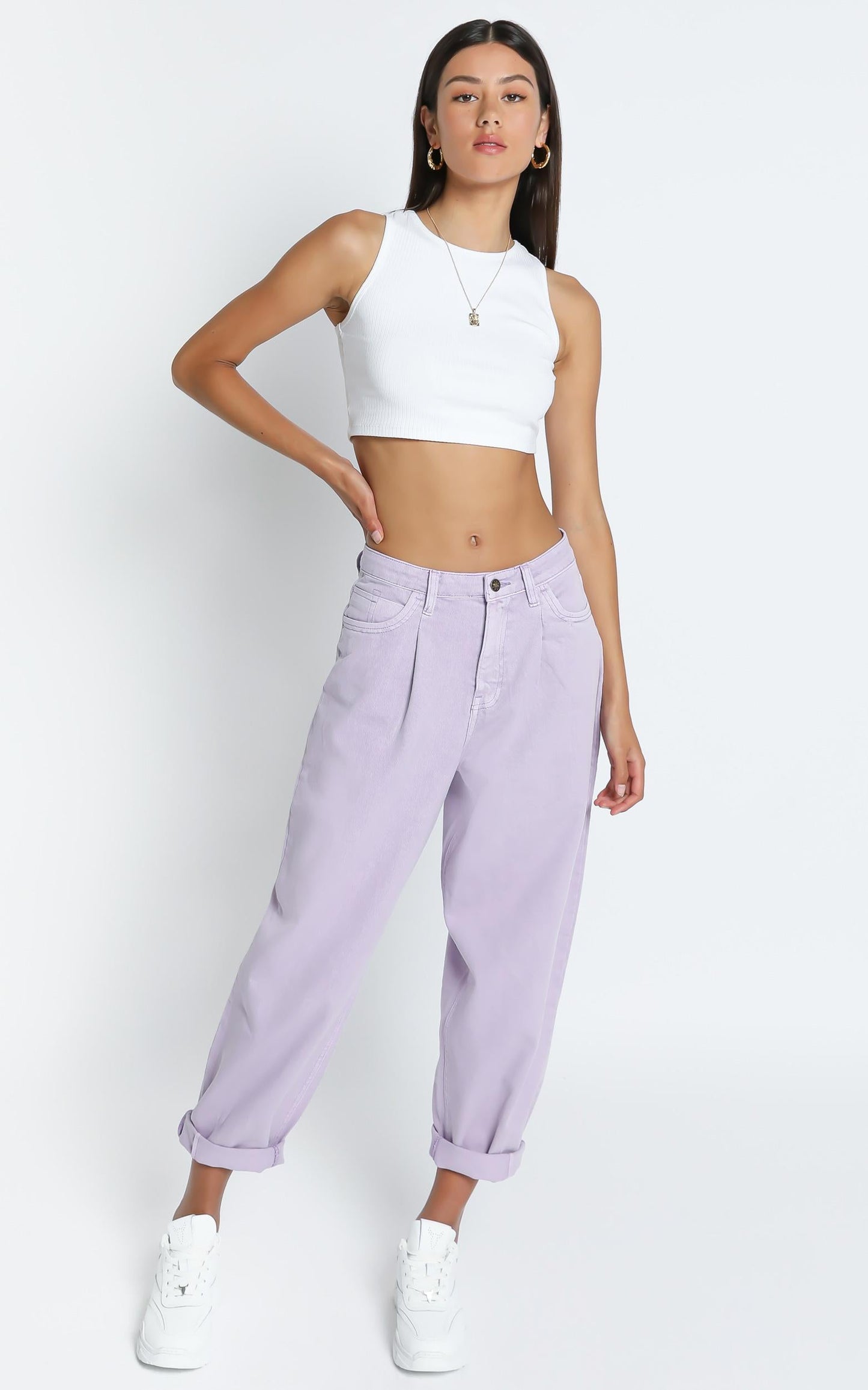 Lioness - On My Way Denim Jean in Lilac