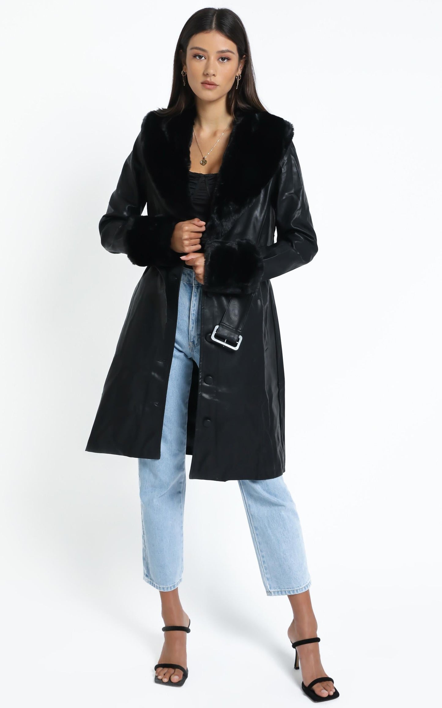 Lioness - Brooklyn Long Coat in Black