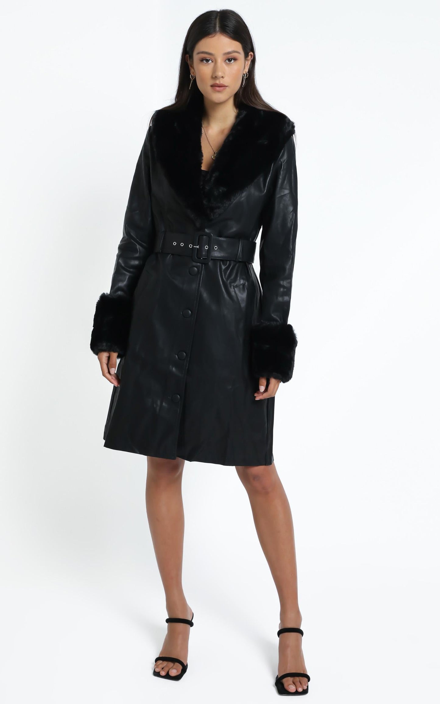 Lioness - Brooklyn Long Coat in Black