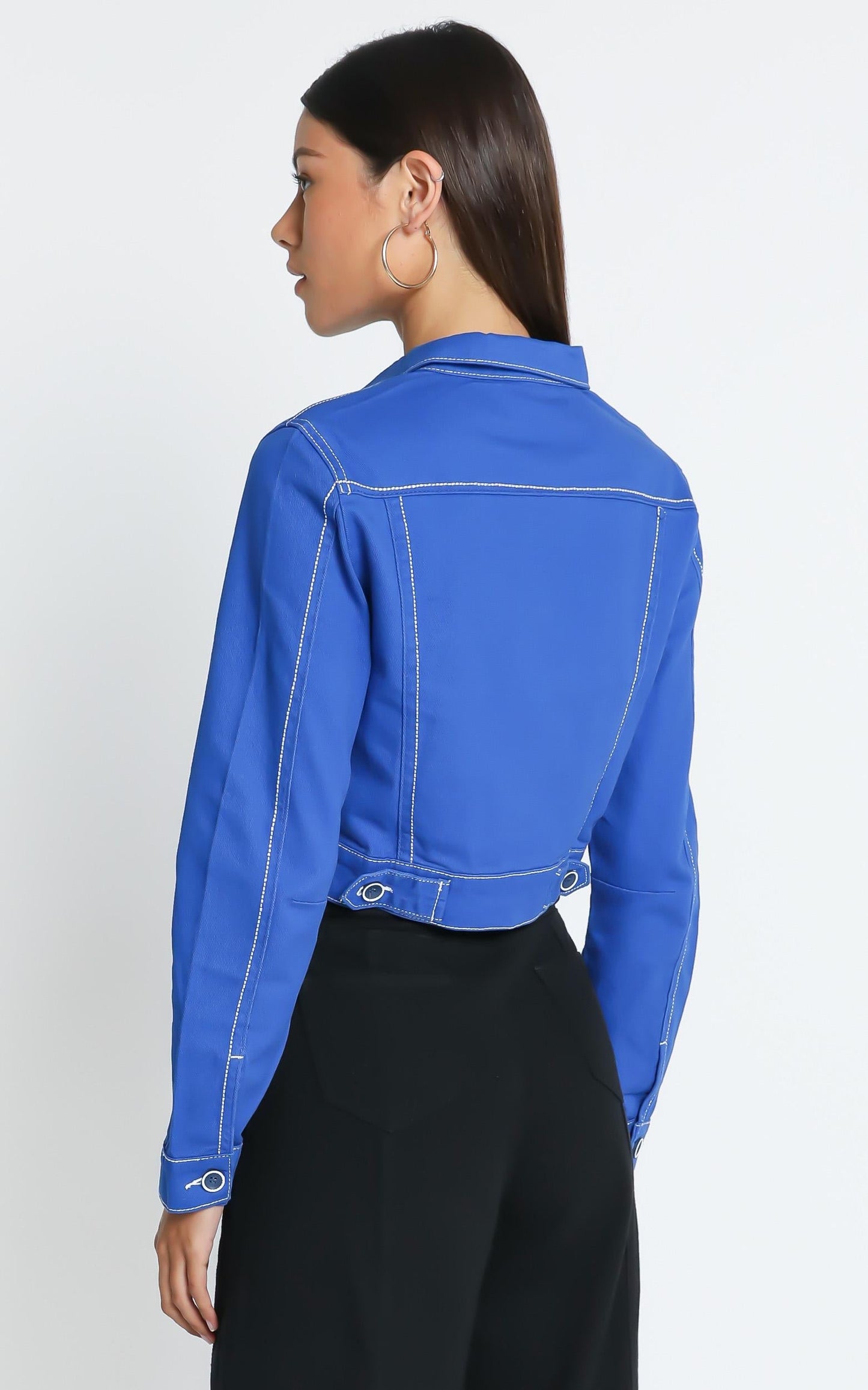 Lioness - Reign Denim Jacket in Cobalt Blue