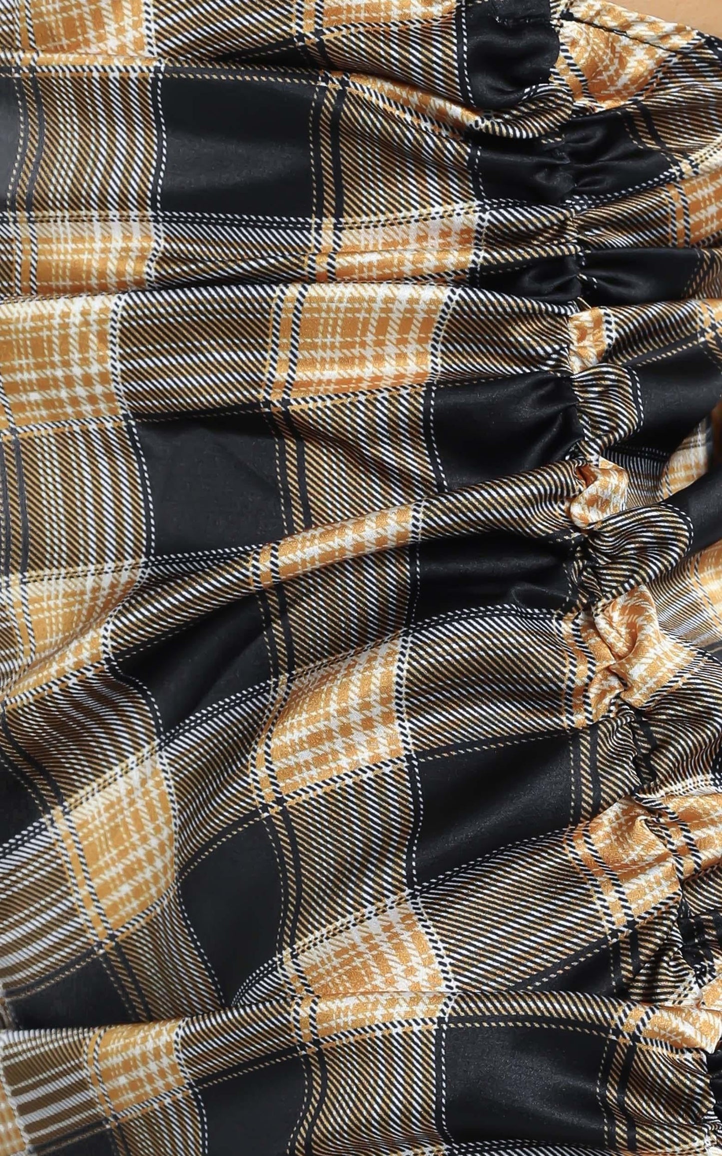 Lioness - Wild Wild West Mini Dress in Yellow Check