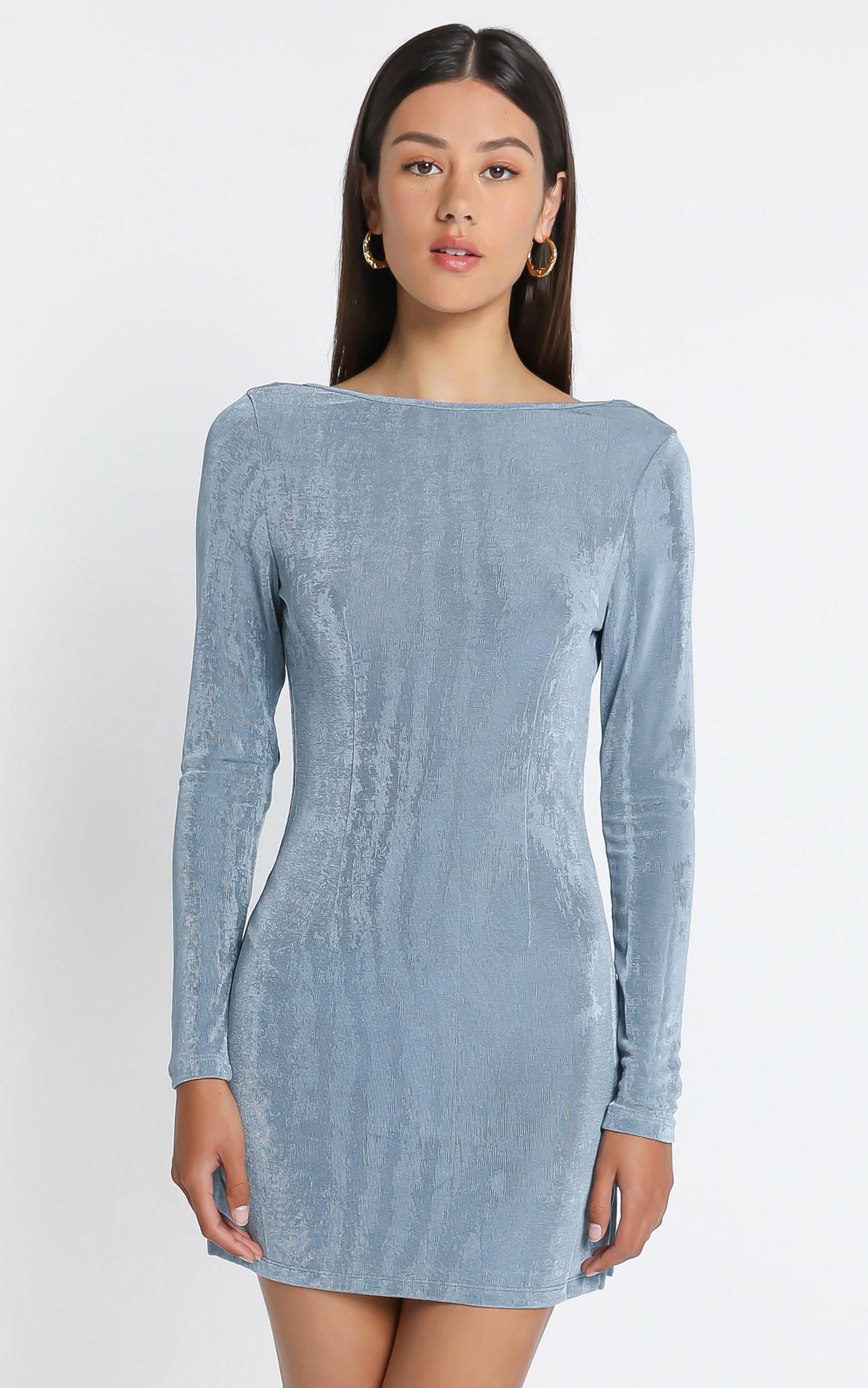 Lioness - Montana Mini Dress in Dusty Blue