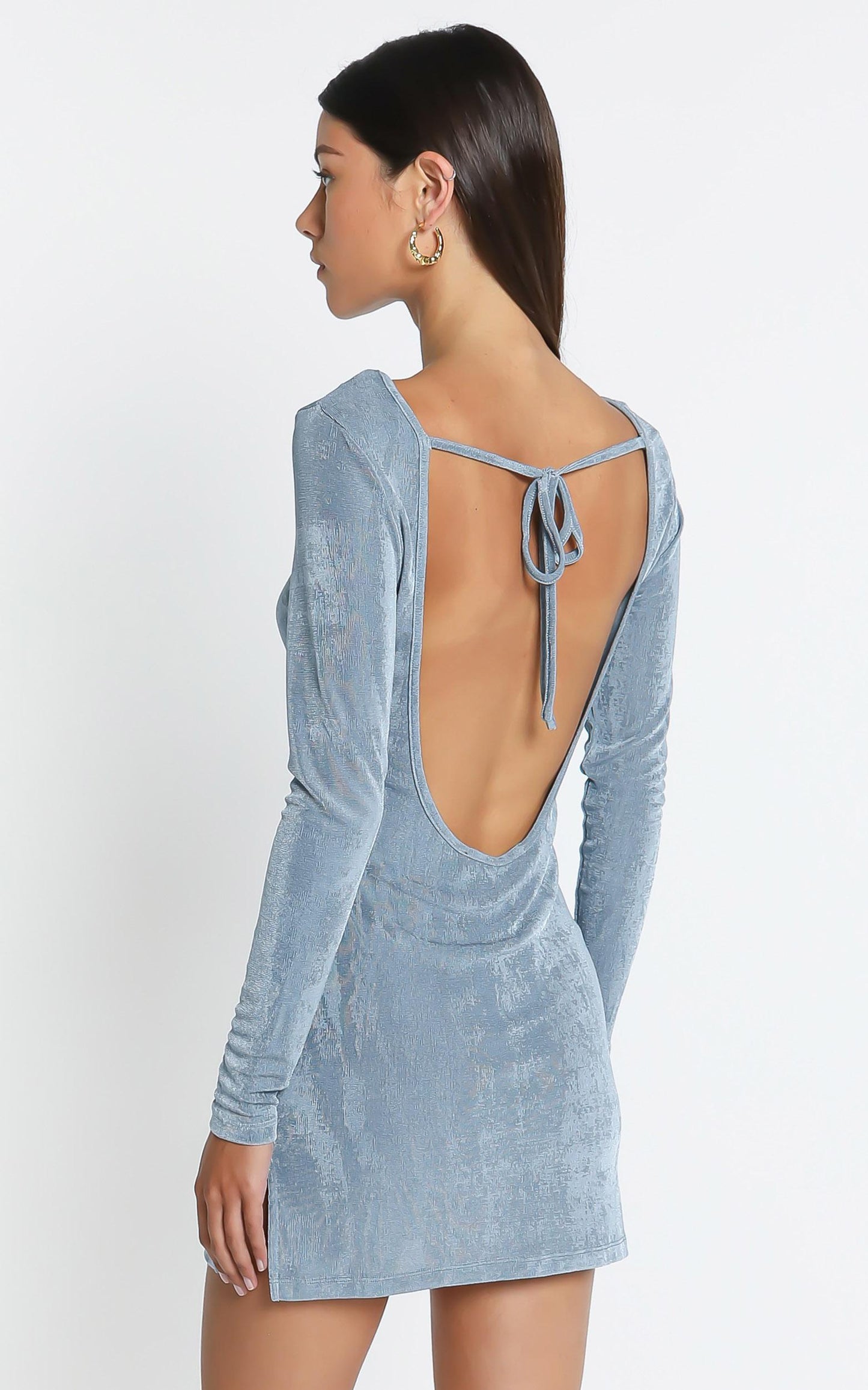 Lioness - Montana Mini Dress in Dusty Blue