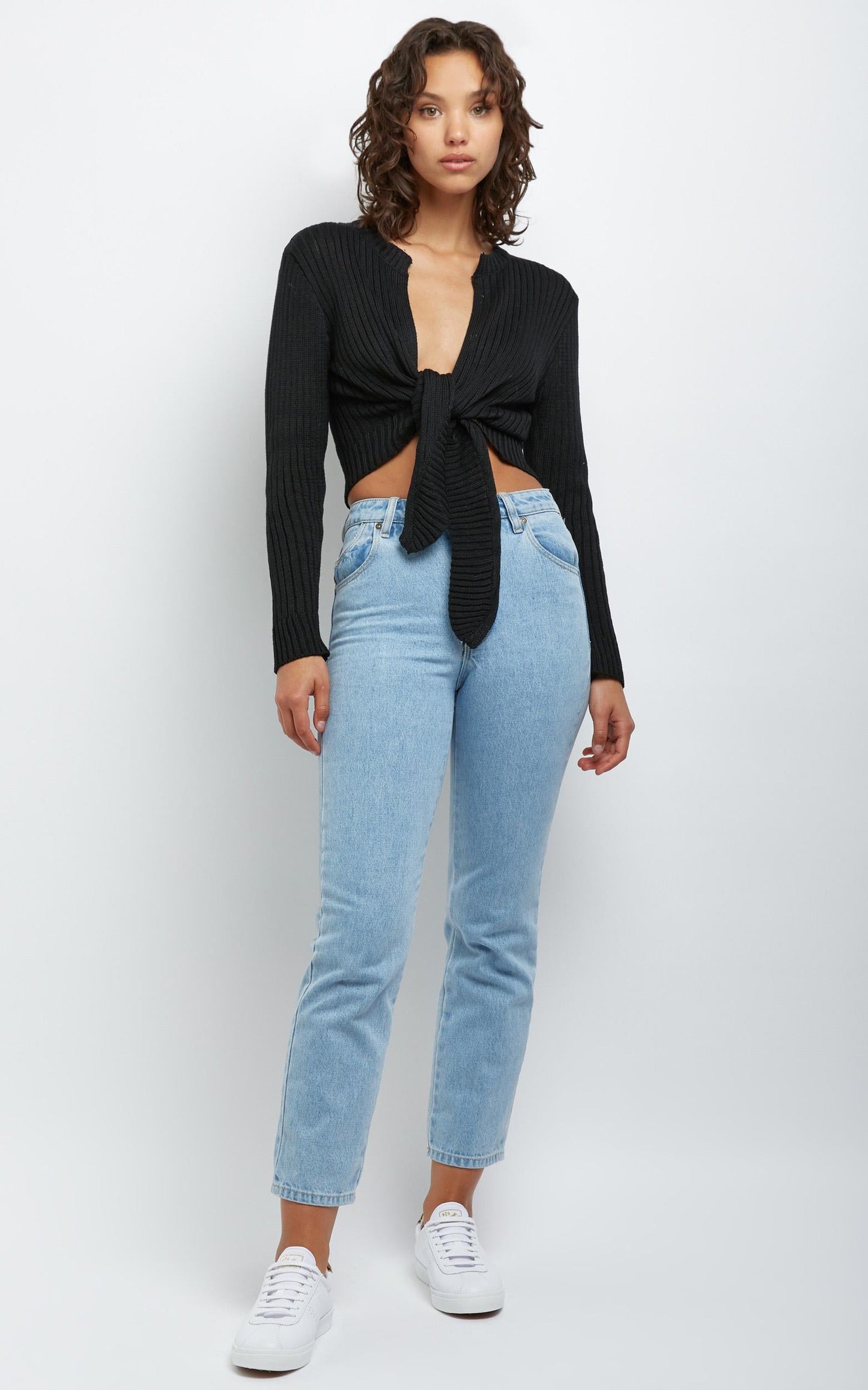 Leandra Knit Top in Black