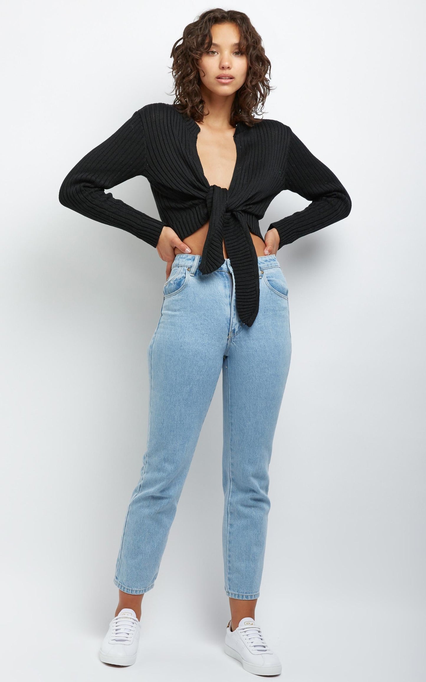 Leandra Knit Top in Black