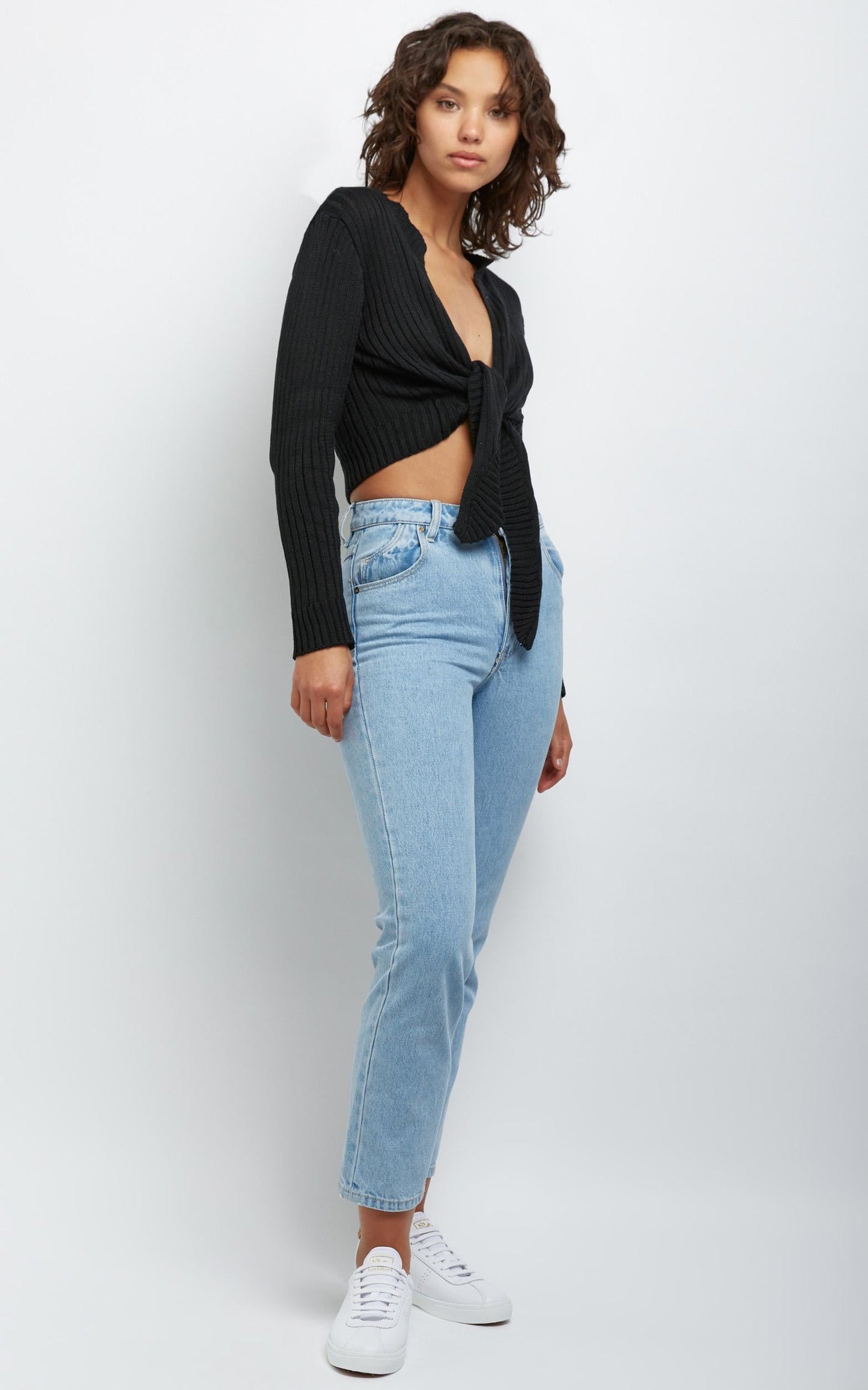 Leandra Knit Top in Black