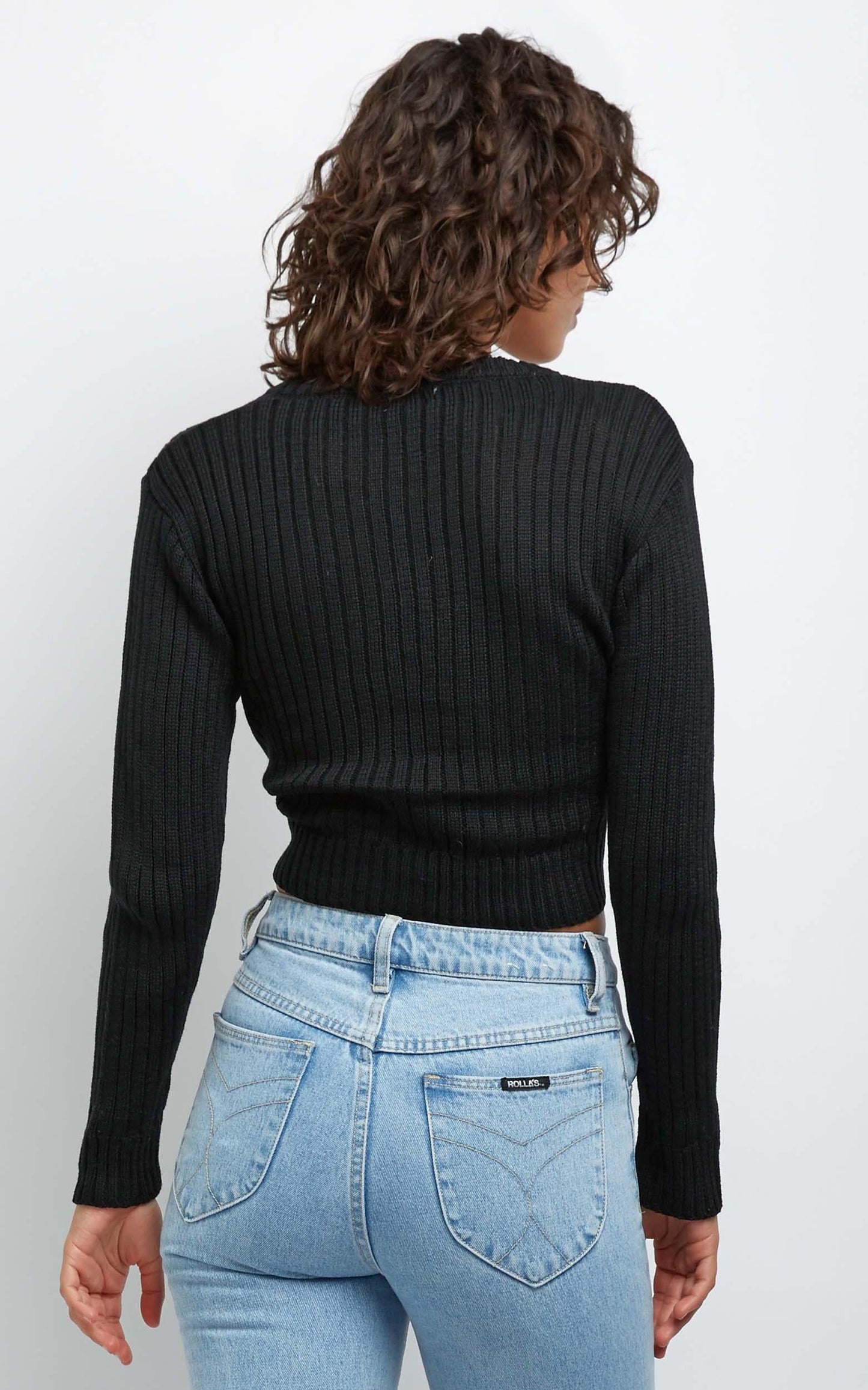 Leandra Knit Top in Black