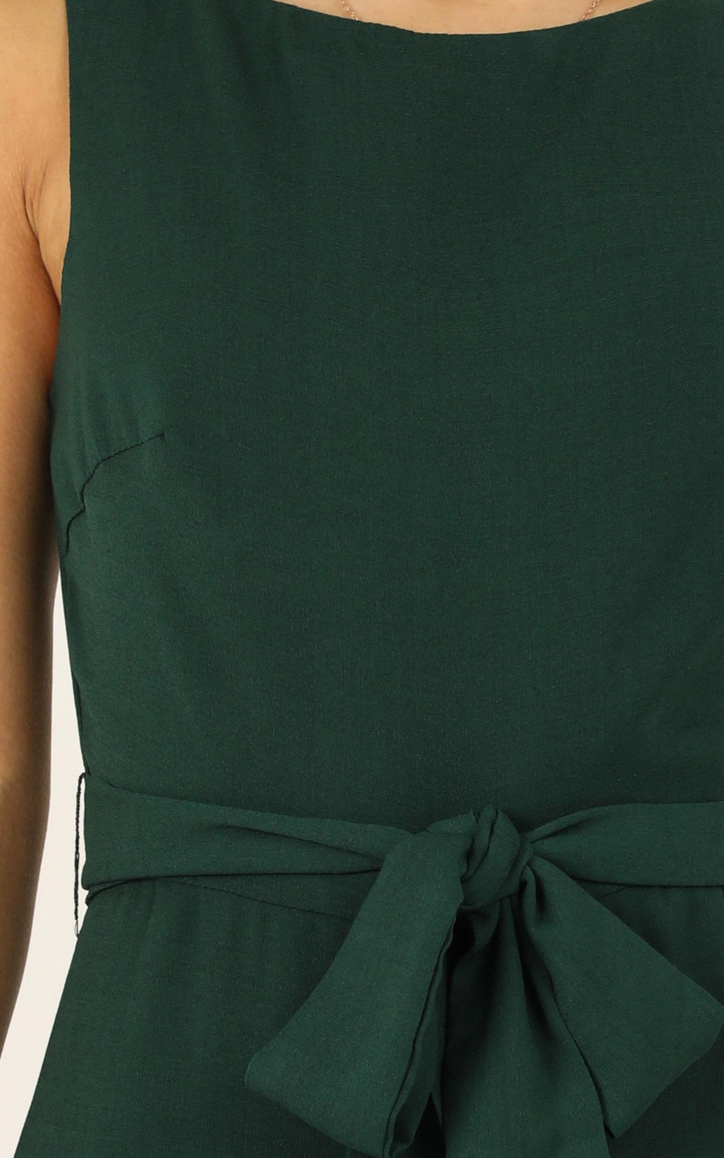 Leave Me In Paradise Jumpsuit In Forest Green