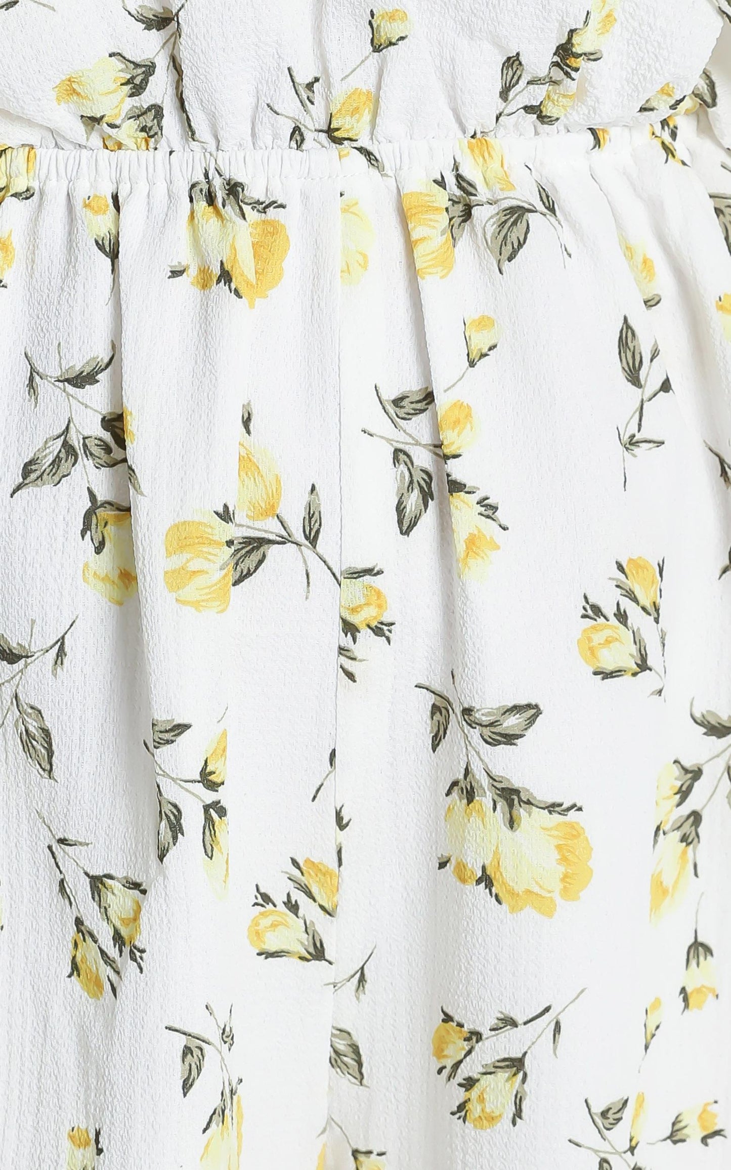 Lemonade Playsuit in White Floral