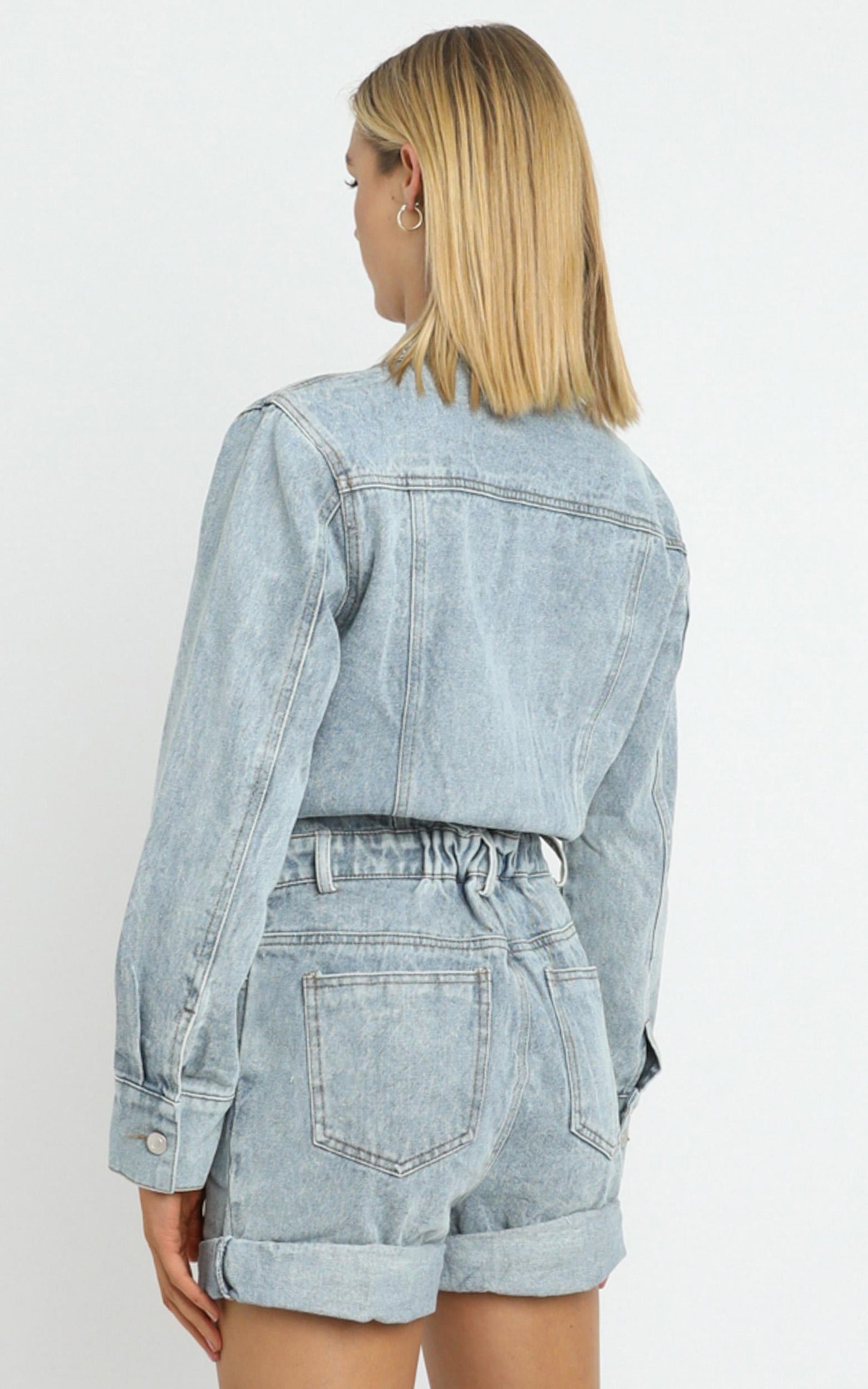 Lemue Romper in Denim