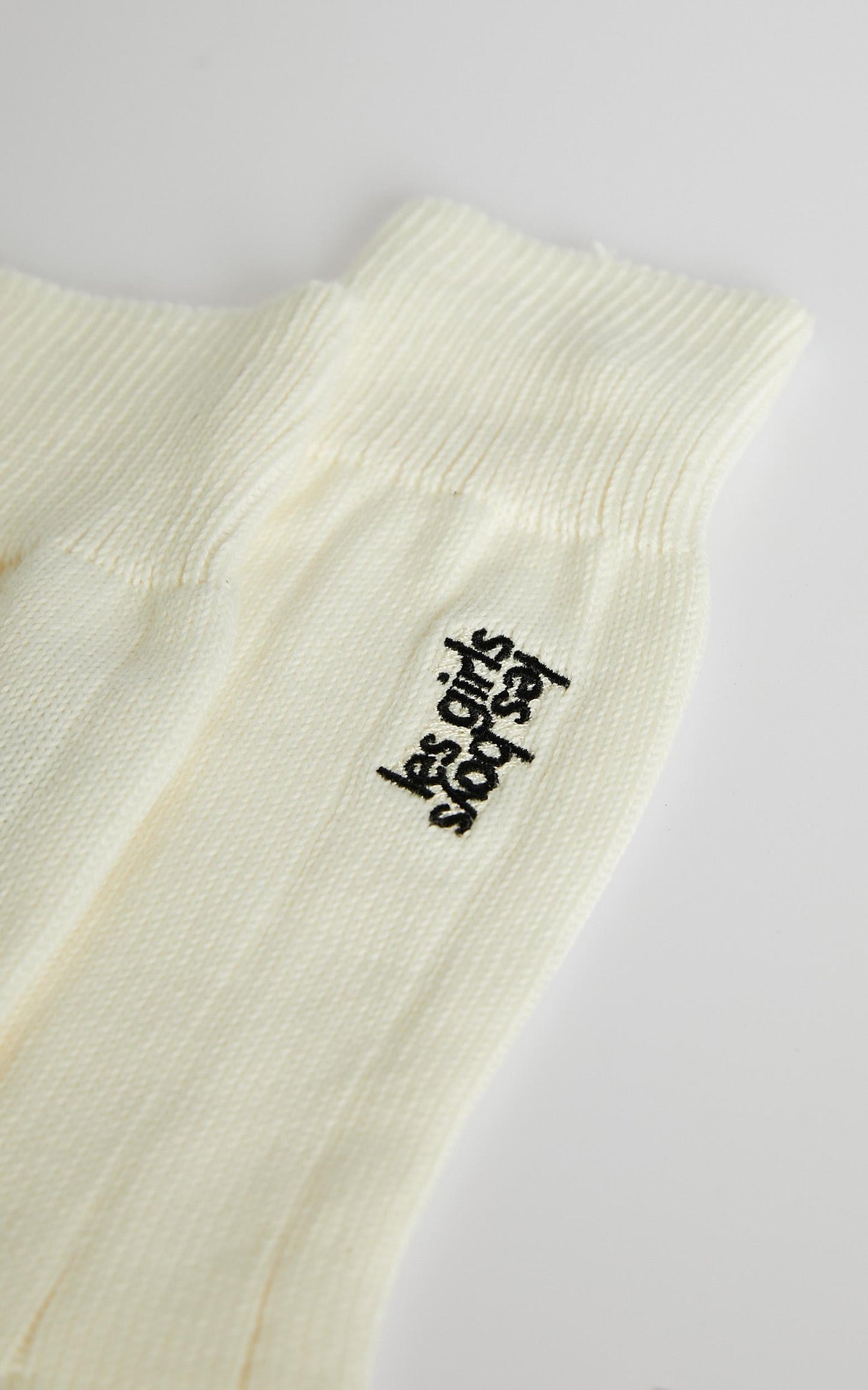 Les Girls Les Boys - Mid Calf Sock in Off White