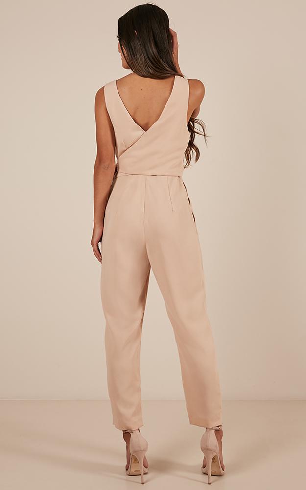 Let It Happen Jumpsuit In Blush