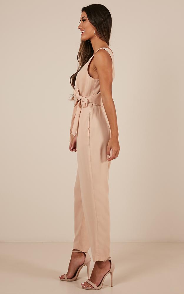 Let It Happen Jumpsuit In Blush