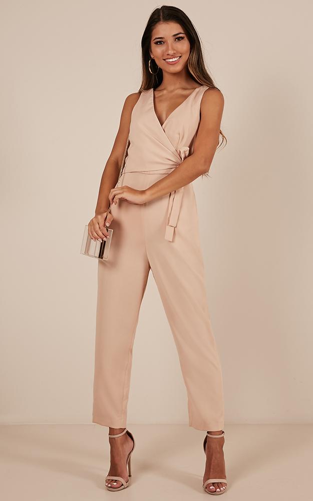 Let It Happen Jumpsuit In Blush