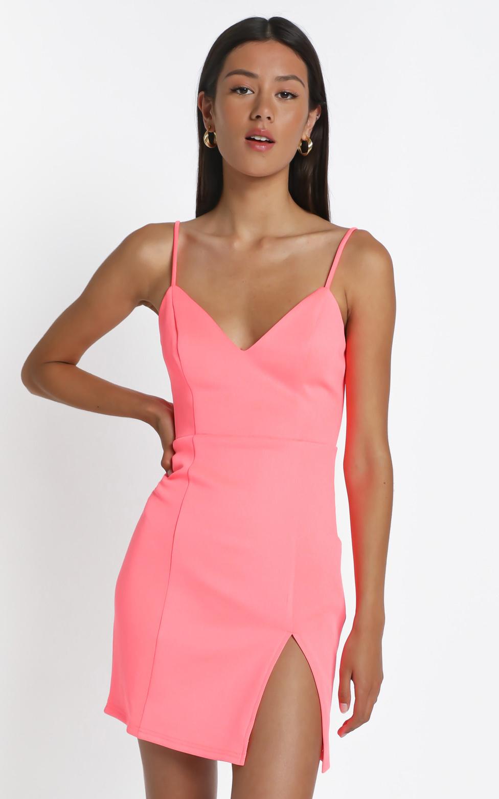 Lets Unwind Dress in Hot Pink