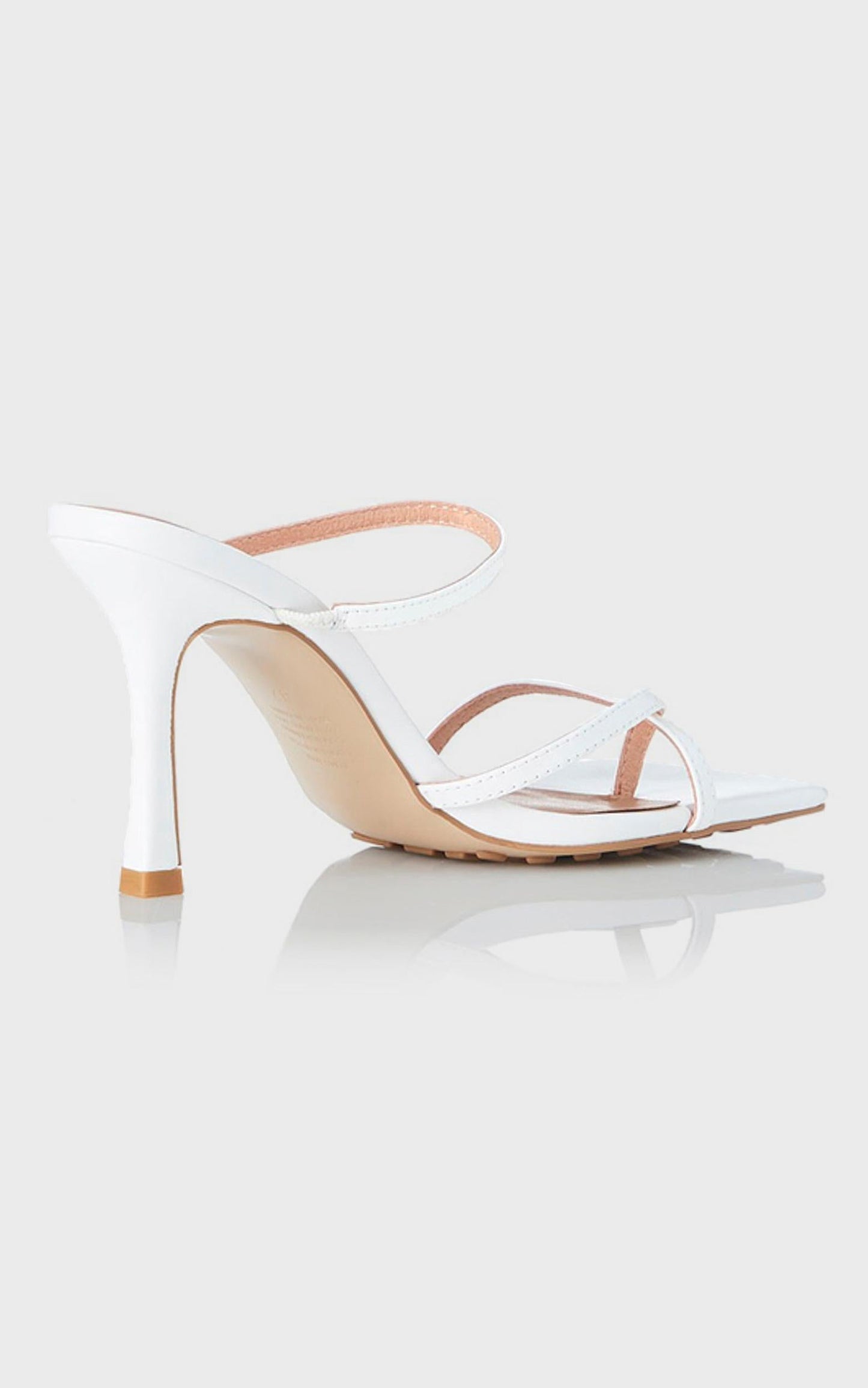 Alias Mae - Lexis Heel in White Kid Leather