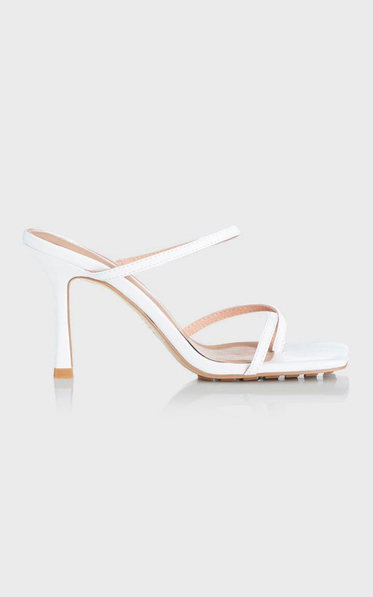 Alias Mae - Lexis Heel in White Kid Leather