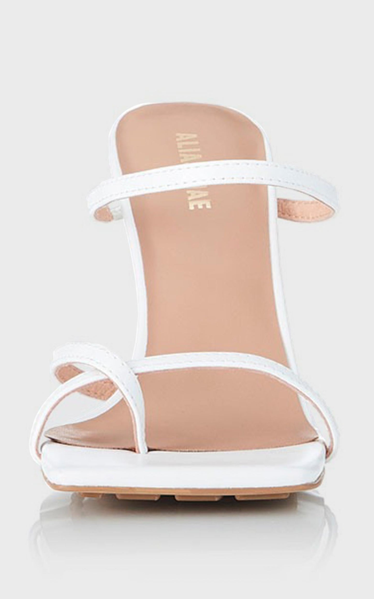 Alias Mae - Lexis Heel in White Kid Leather