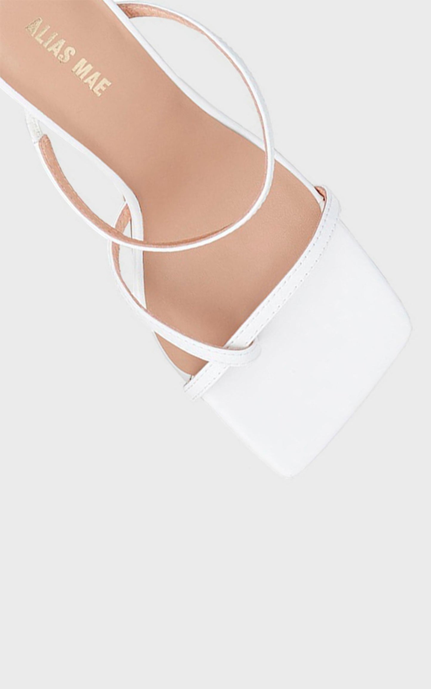 Alias Mae - Lexis Heel in White Kid Leather