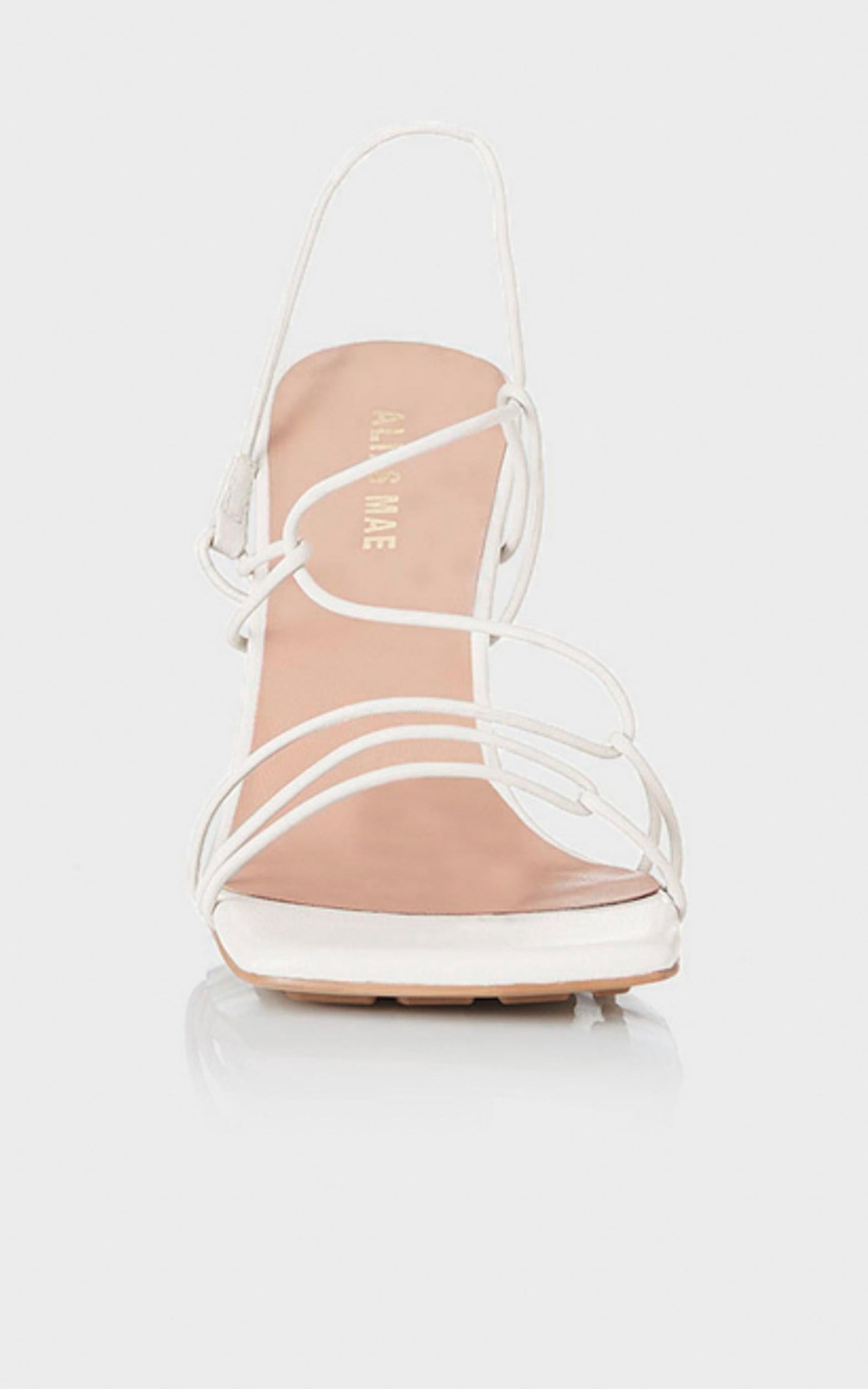 Alias Mae - Leyla Heel in Ivory Kid Leather