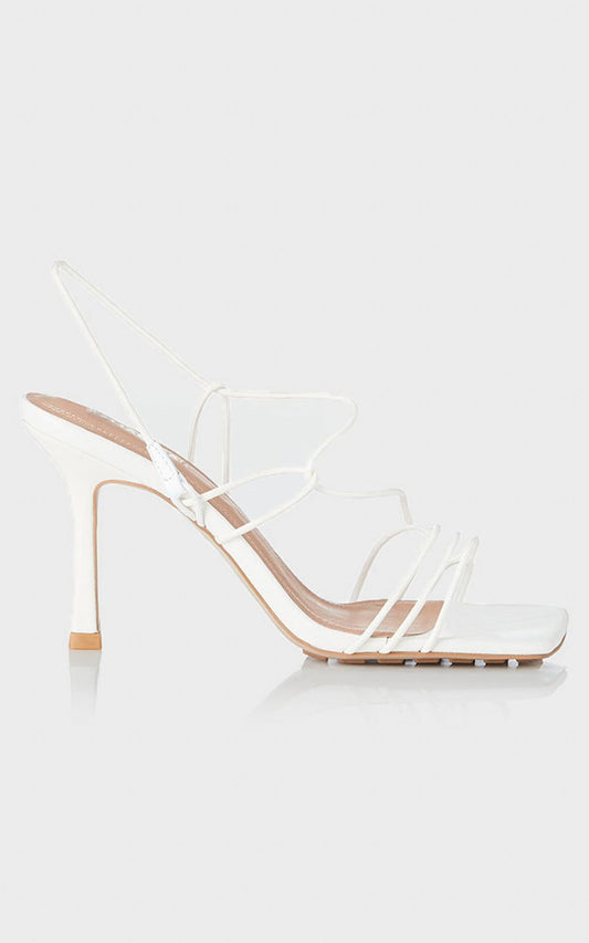 Alias Mae - Leyla Heel in Ivory Kid Leather