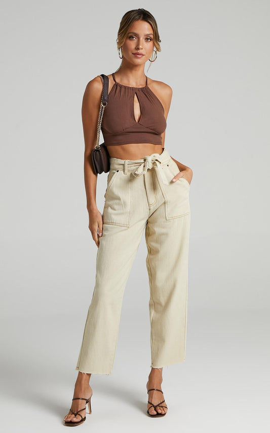 Leyton Jeans in Ecru
