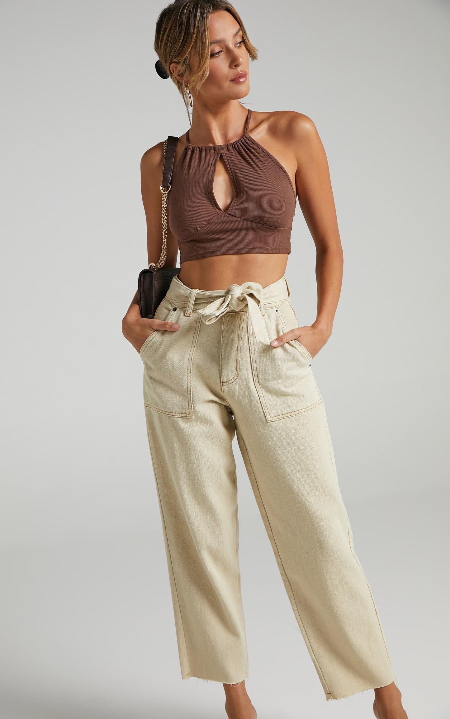Leyton Jeans in Ecru