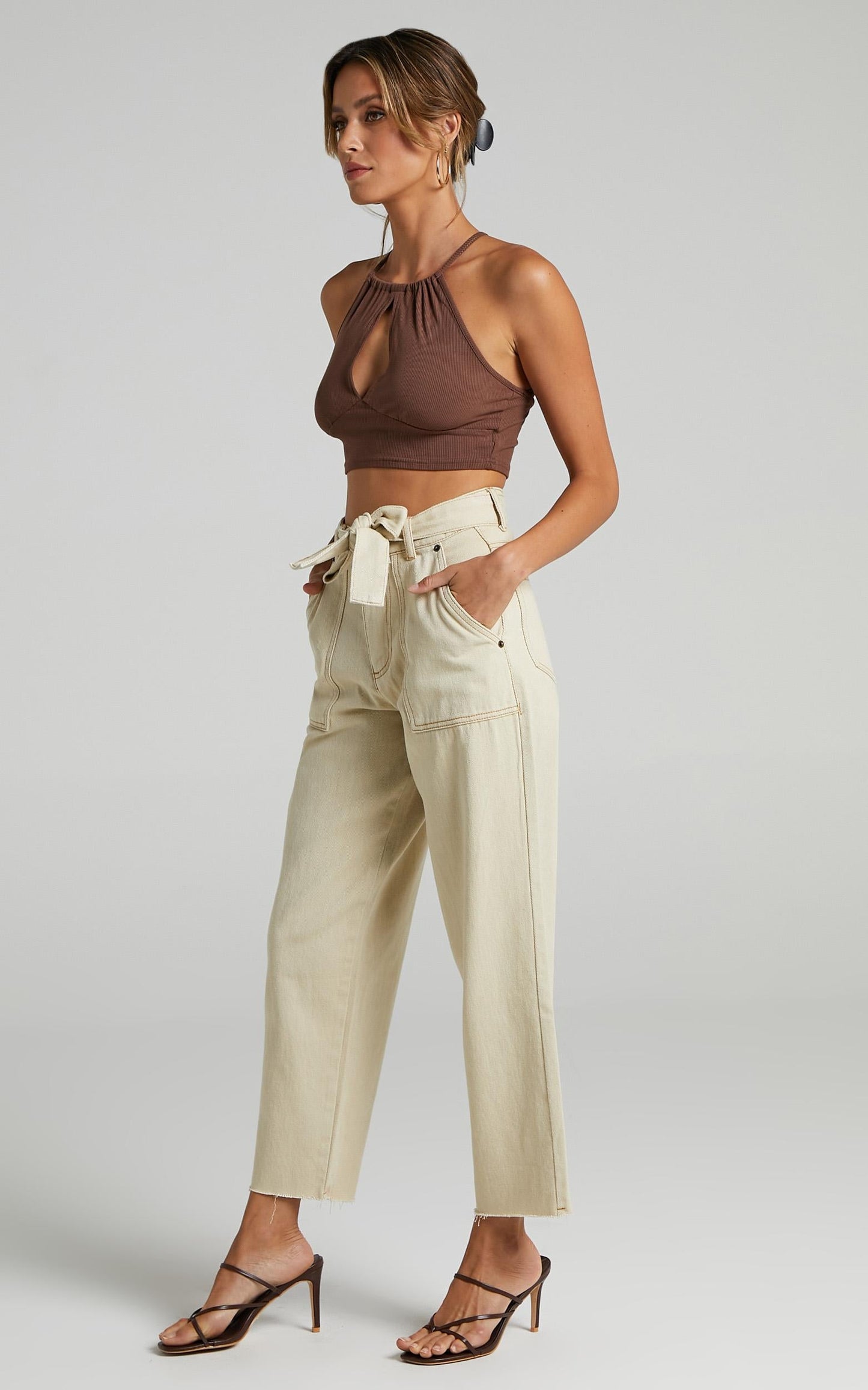 Leyton Jeans in Ecru