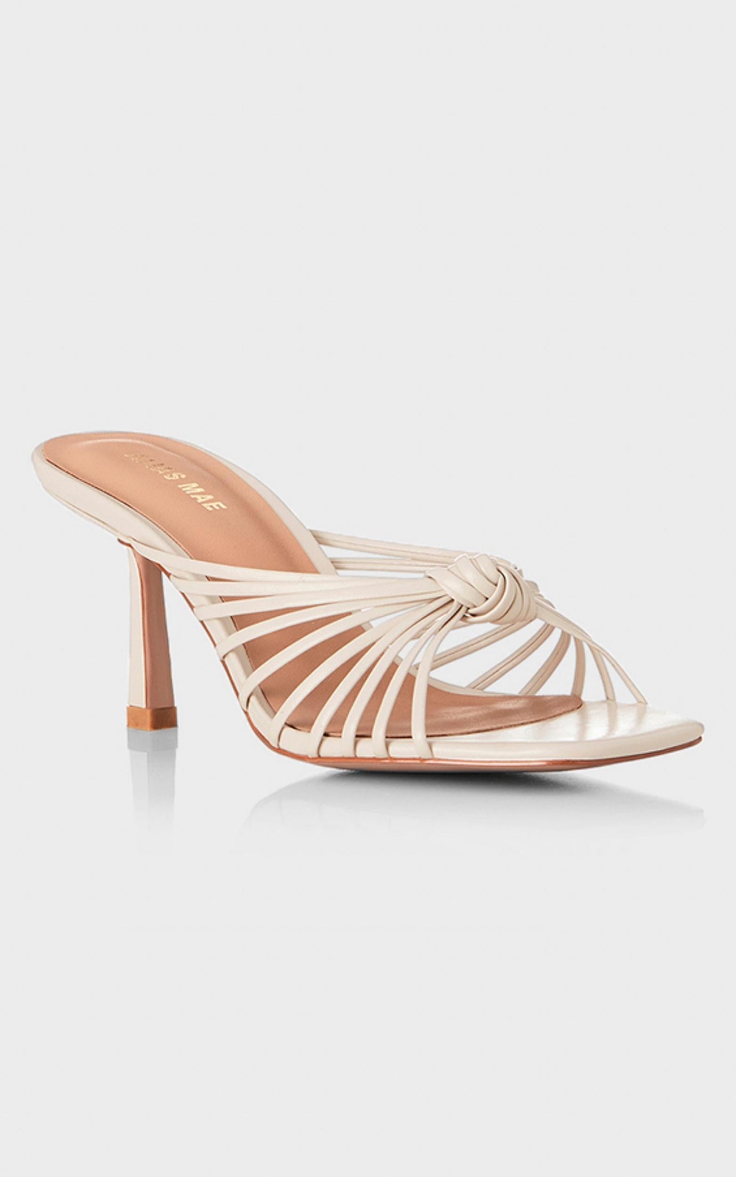 Alias Mae - Libby Heels in Bone Leather