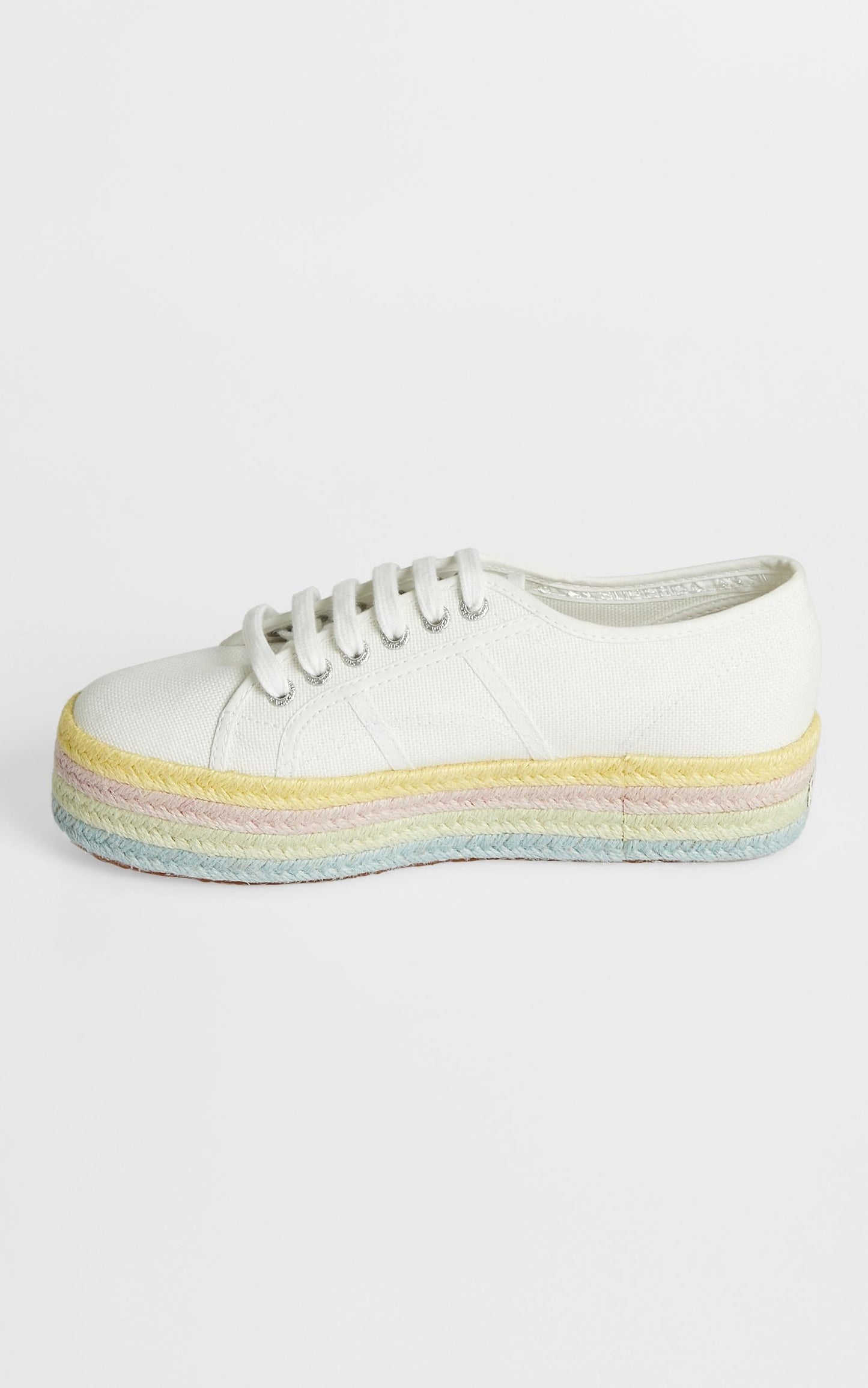 Superga - 2790 COT Color Rope in white - lemonade pale lilac
