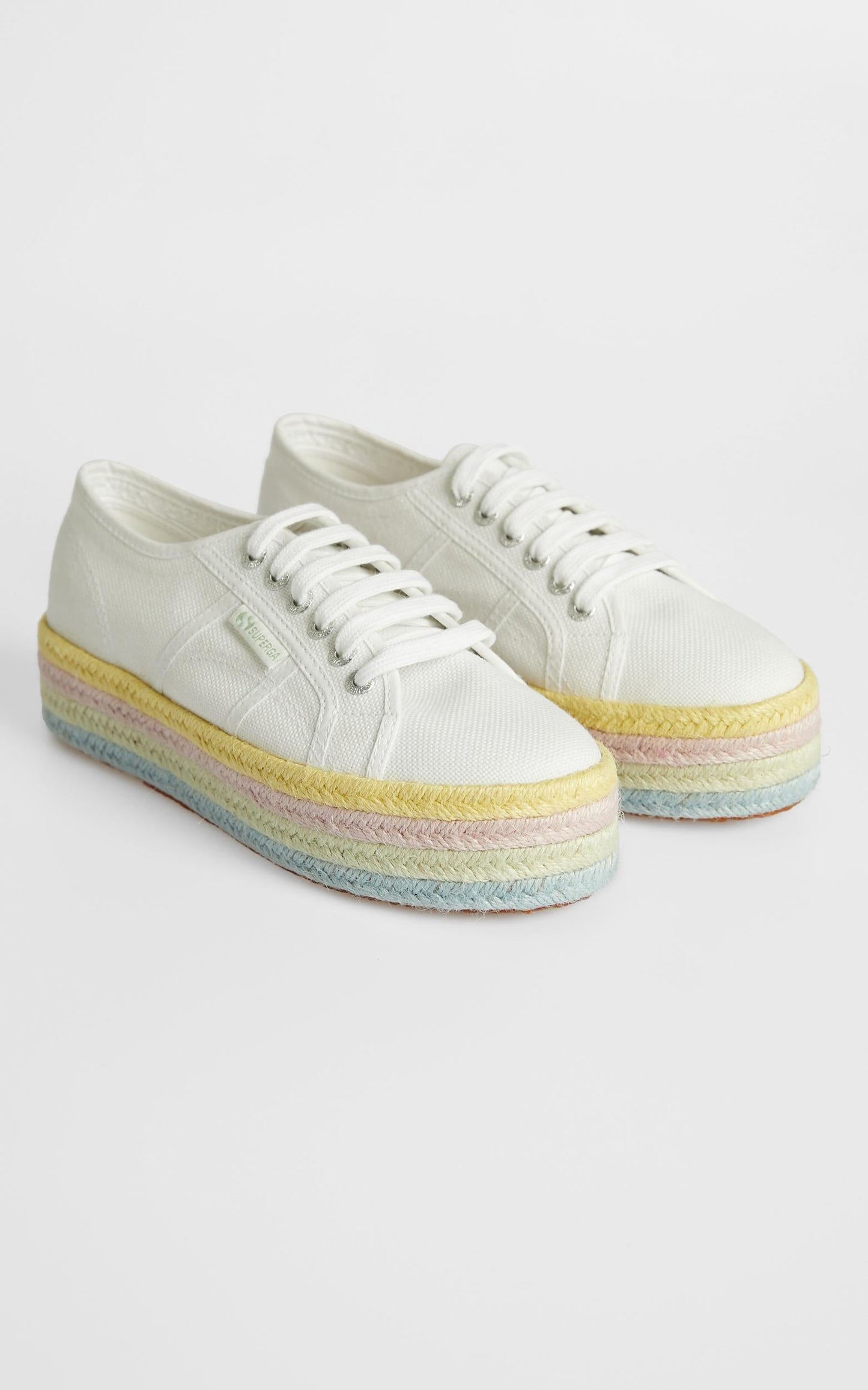 Superga - 2790 COT Color Rope in white - lemonade pale lilac