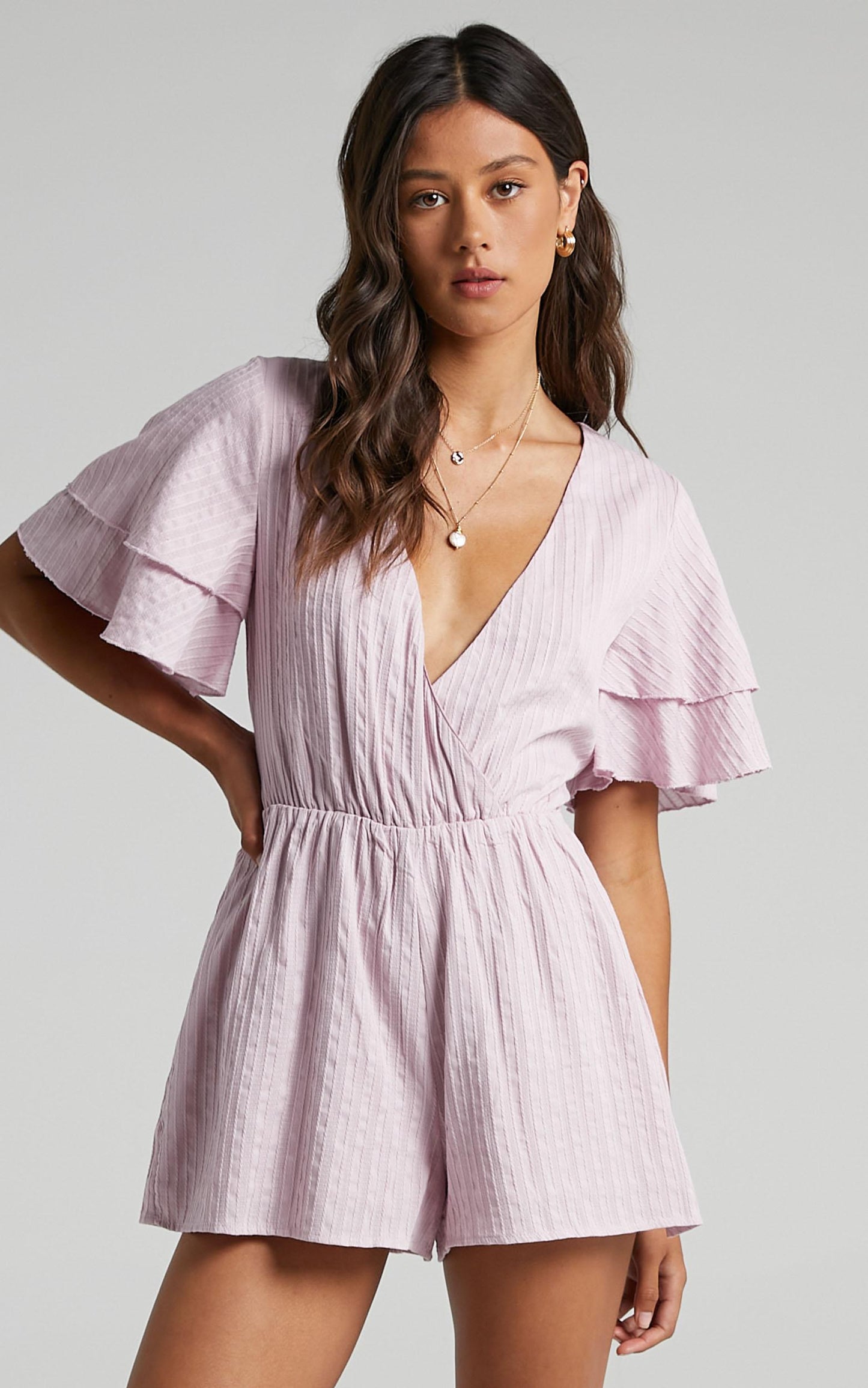 Run Away Girl Playsuit in Lilac
