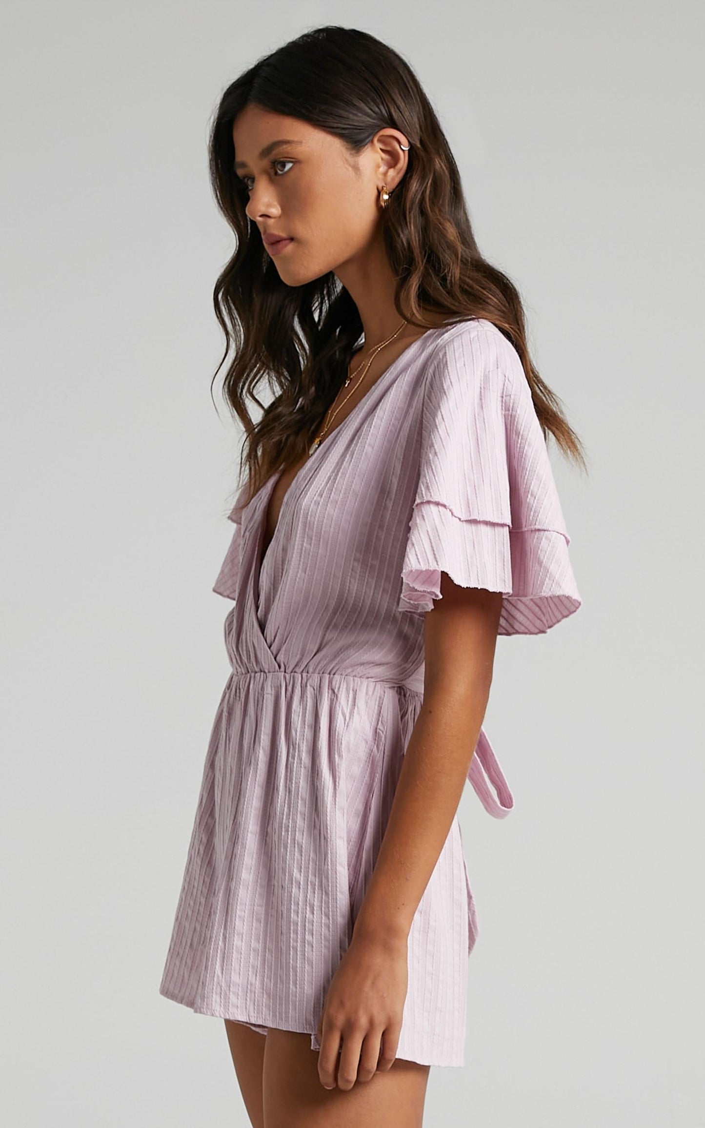 Run Away Girl Playsuit in Lilac