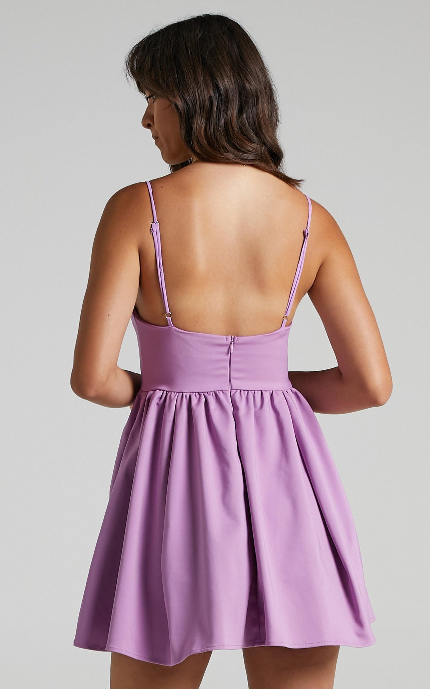 You Got Nothing To Prove A-line Mini Dress in Lilac
