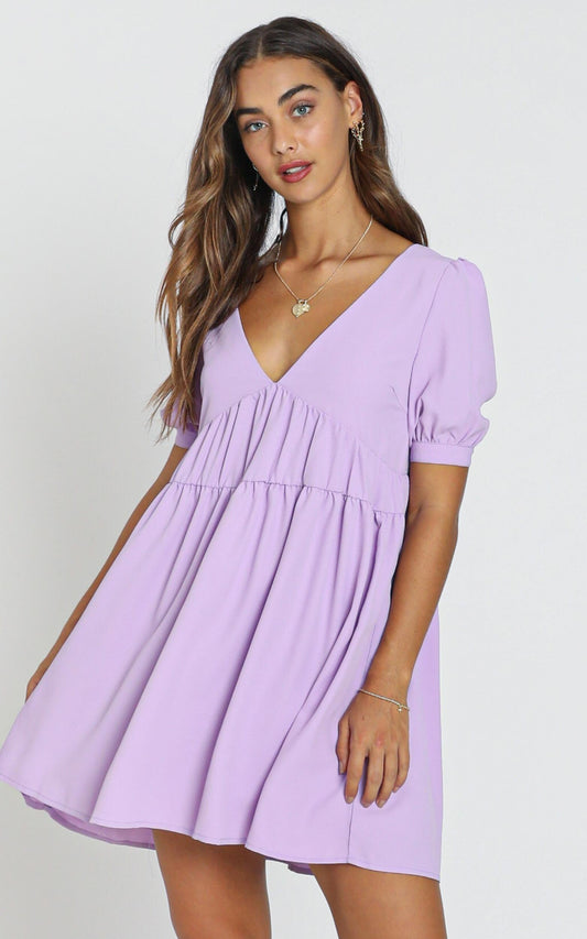 Hermione Dress in Purple