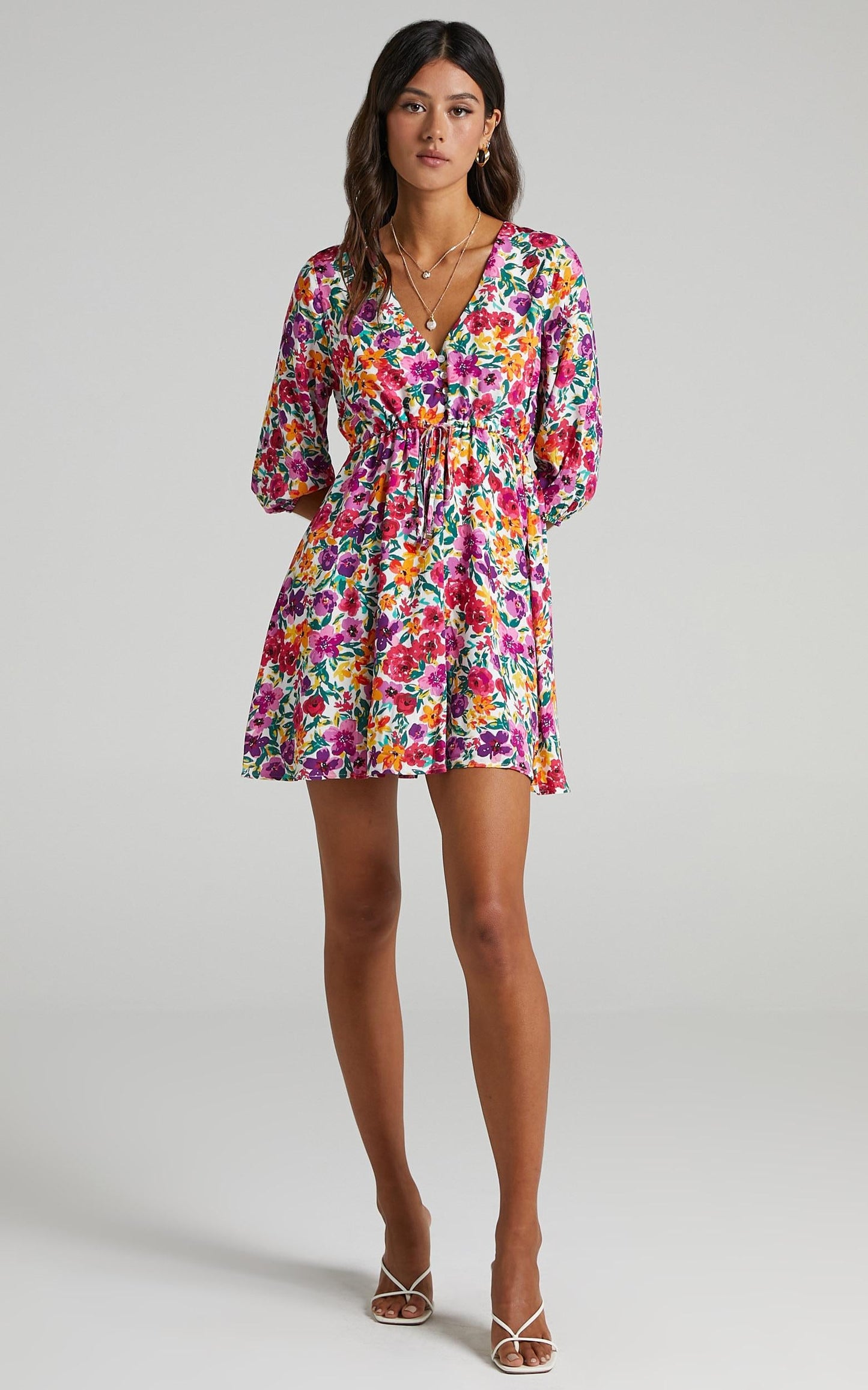 Lilliana Dress in Packed Floral