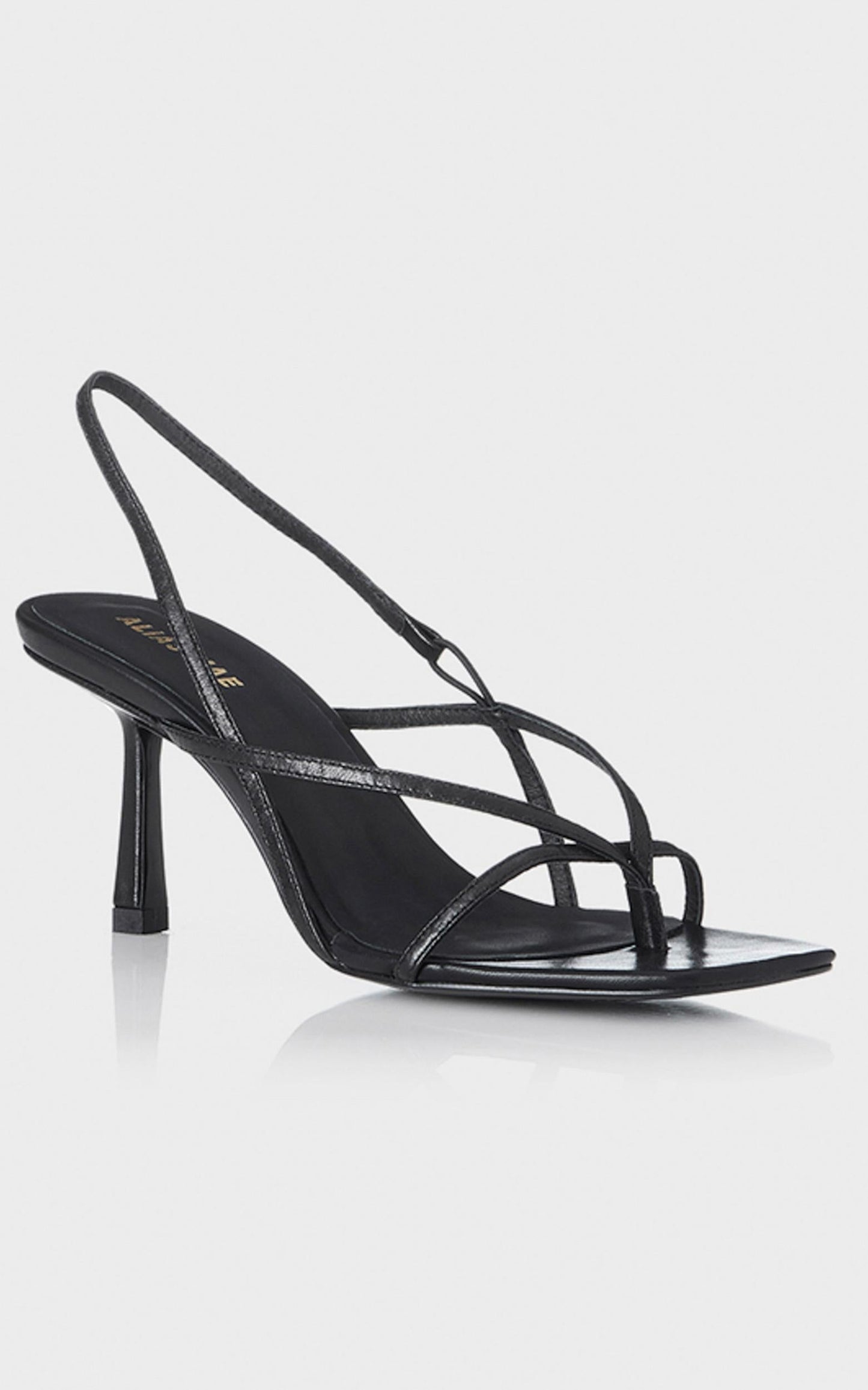 Alias Mae - Lilo Heel in Black Kid Leather