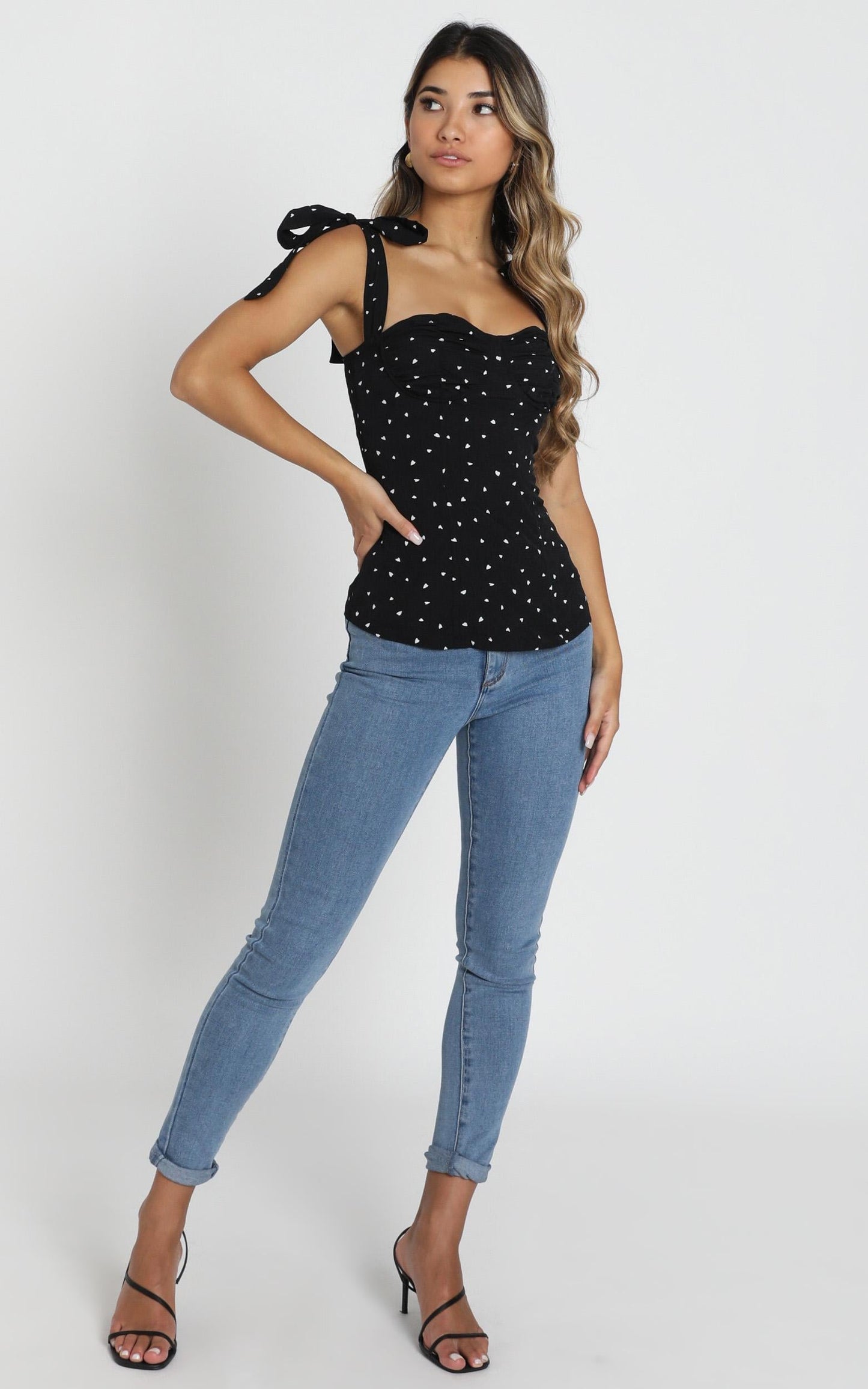 Lioness - Bood Up Top in Black Print