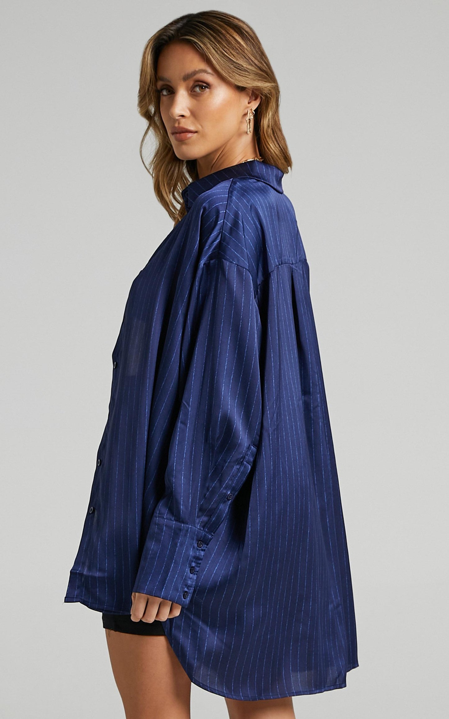 Lioness - Not Your Average Shirt in Midnight Pinstripe