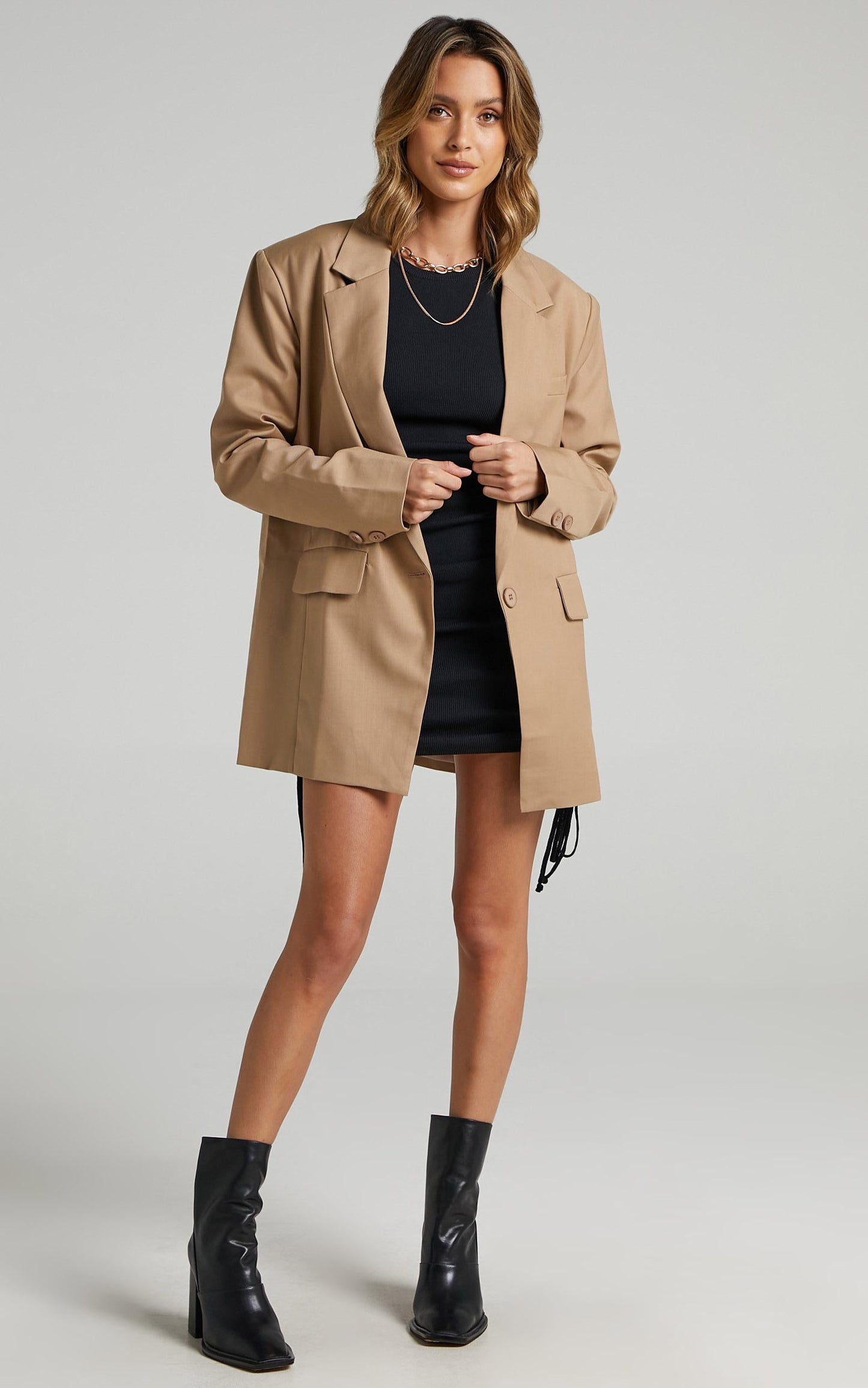 Lioness - Welcome To The Jungle Blazer in Beige