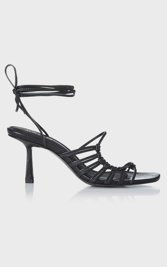 Alias Mae - Lisa Heel in Black Kid Leather