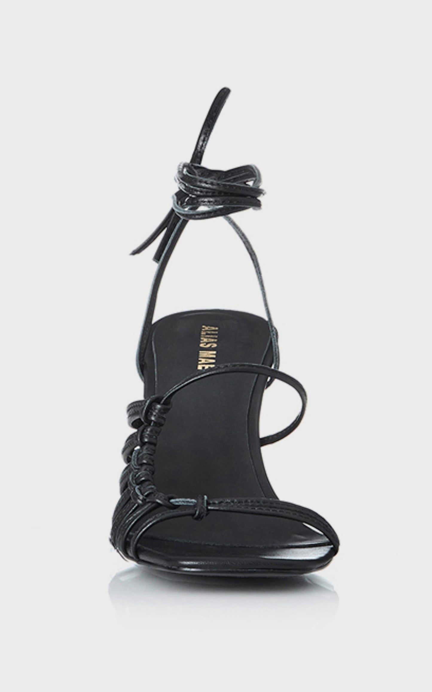 Alias Mae - Lisa Heel in Black Kid Leather