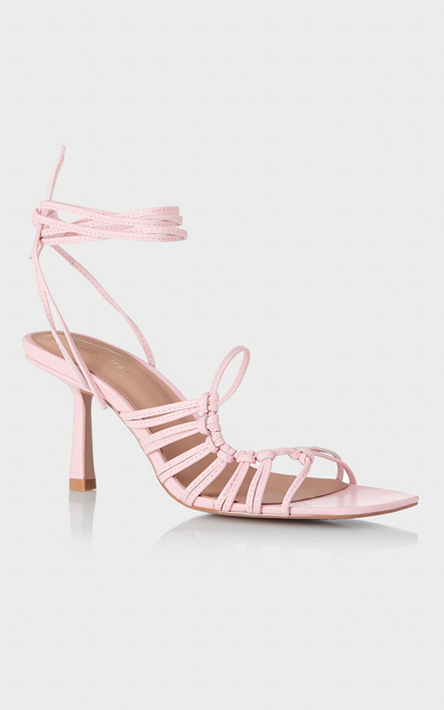Alias Mae - Lisa Heel in Pink Kid Leather