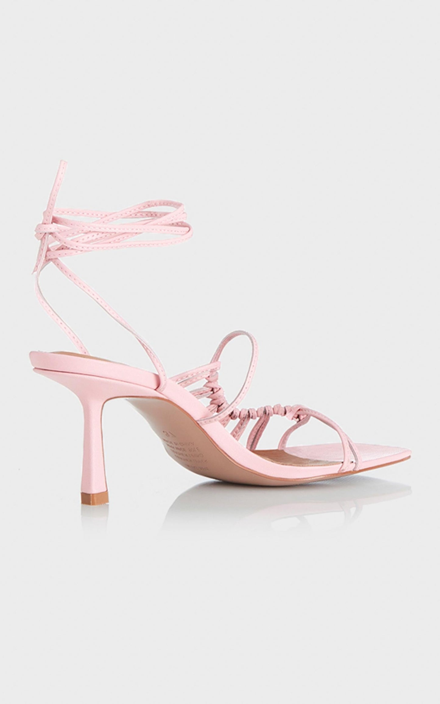 Alias Mae - Lisa Heel in Pink Kid Leather