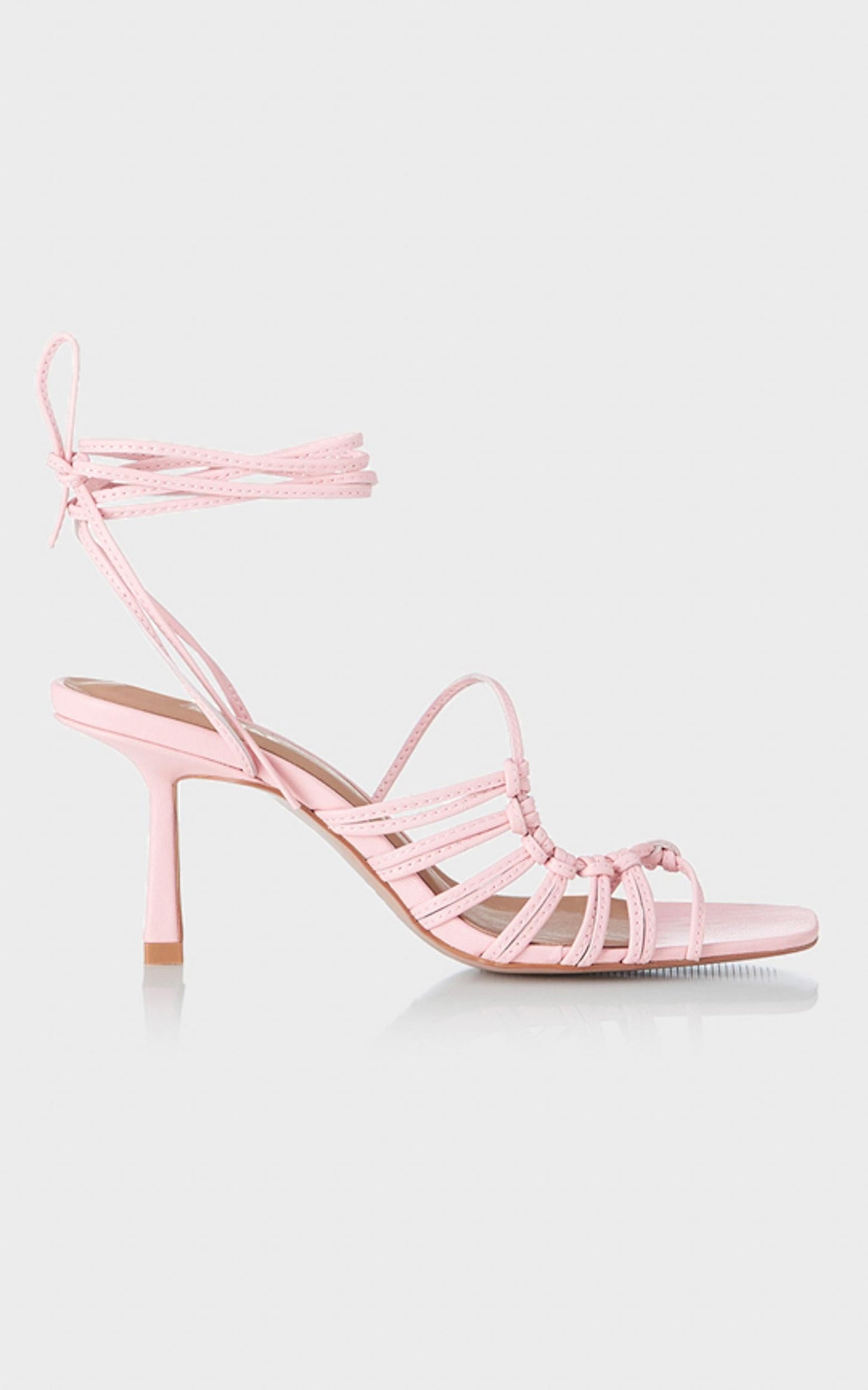 Alias Mae - Lisa Heel in Pink Kid Leather