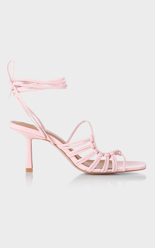 Alias Mae - Lisa Heel in Pink Kid Leather
