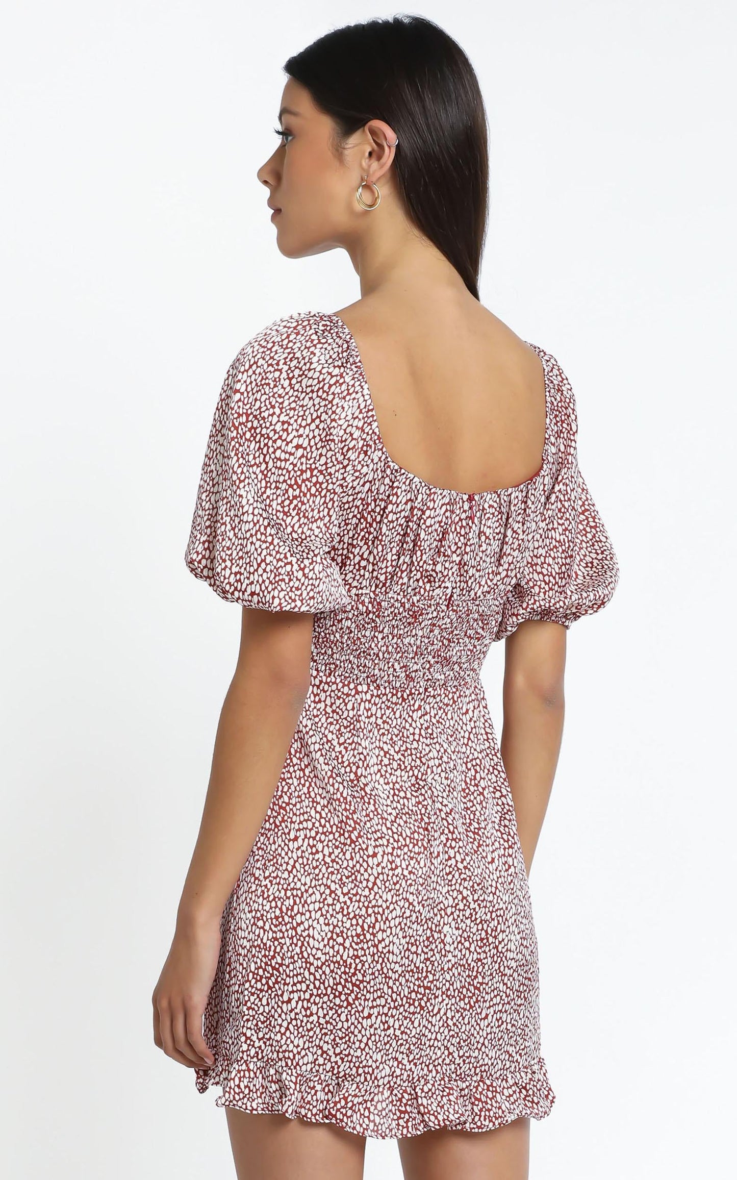 Livia Dress in Red Print