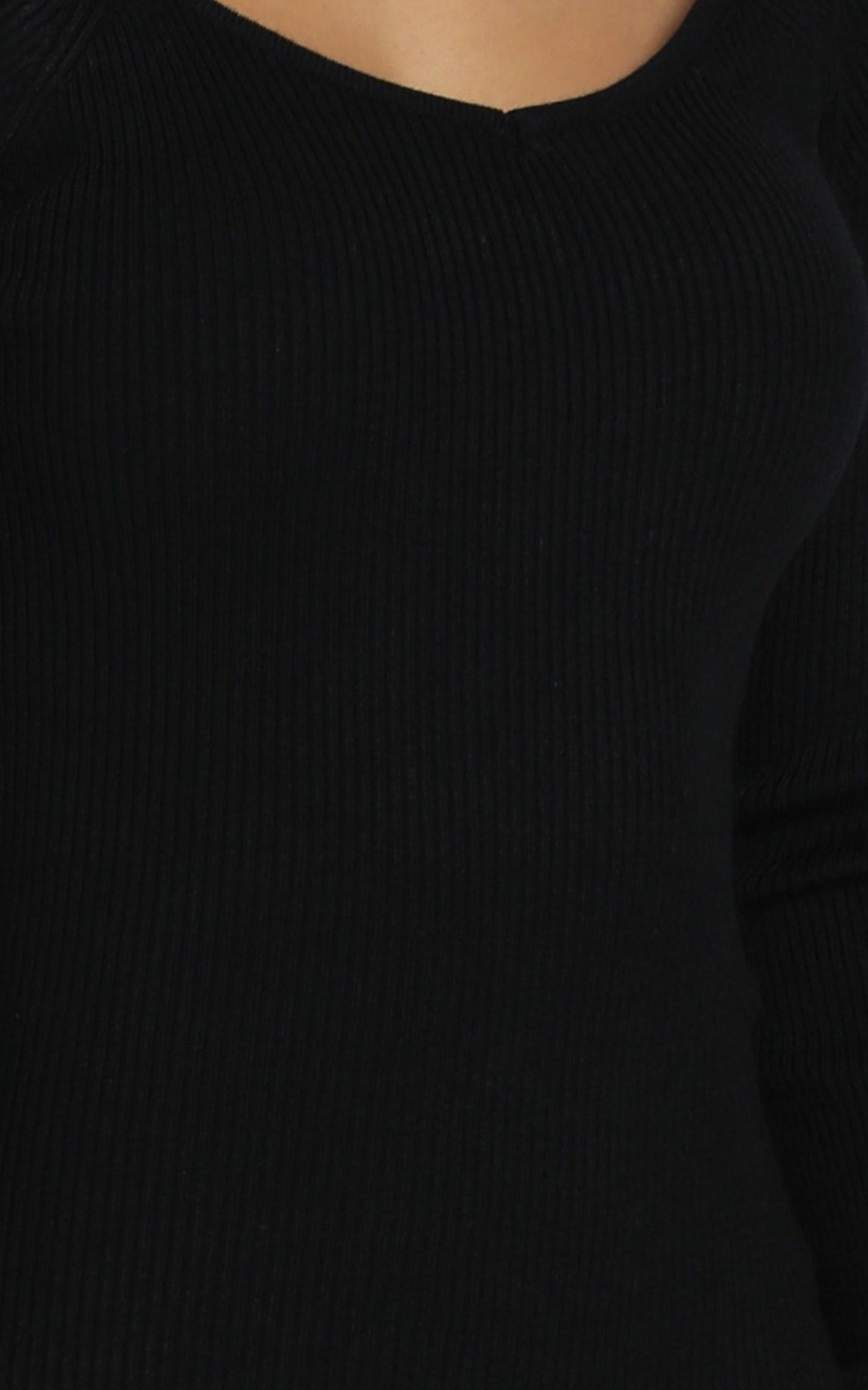 Living For It Knit Dress in Black