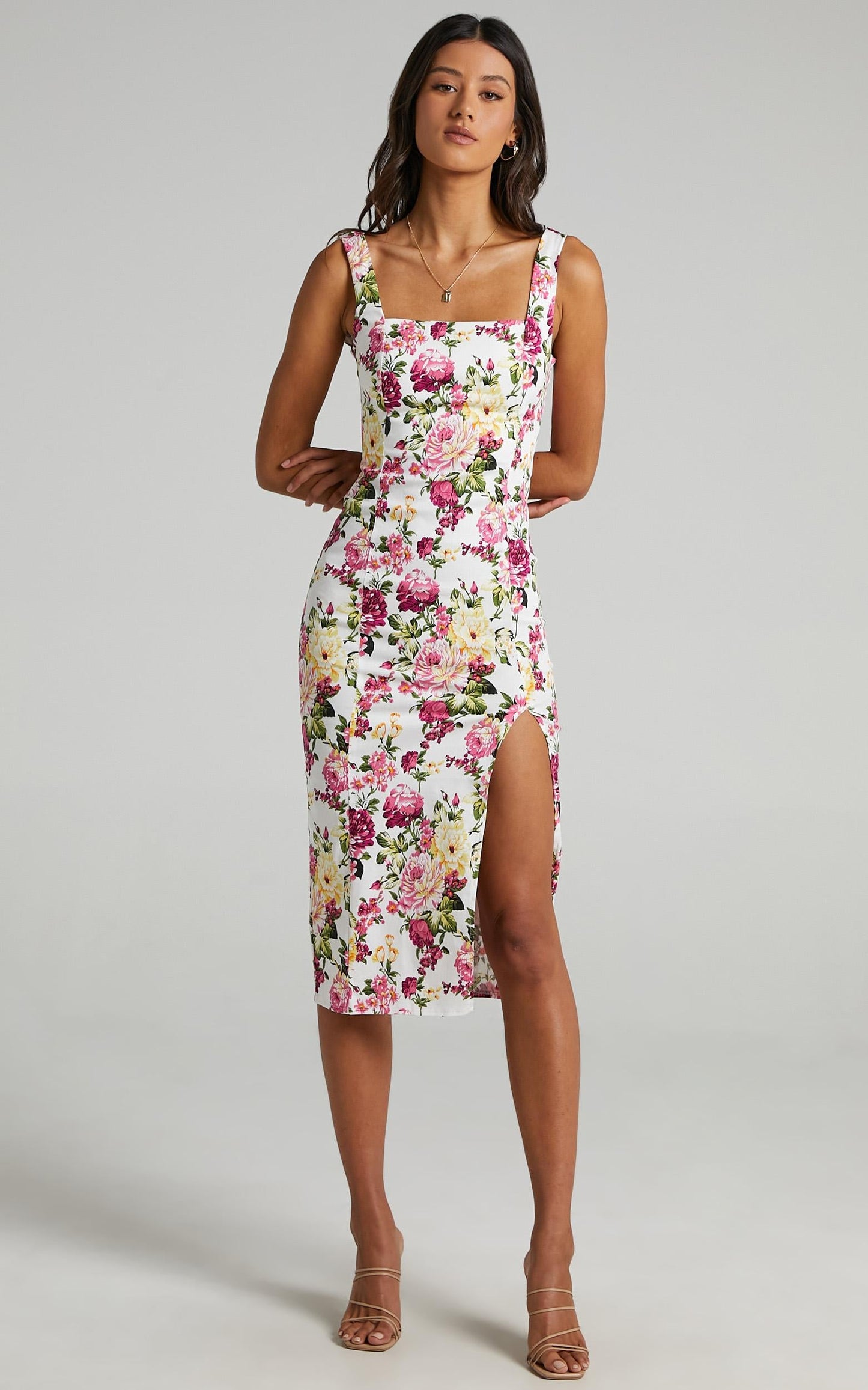 Lizzie Dress in Pink Floral