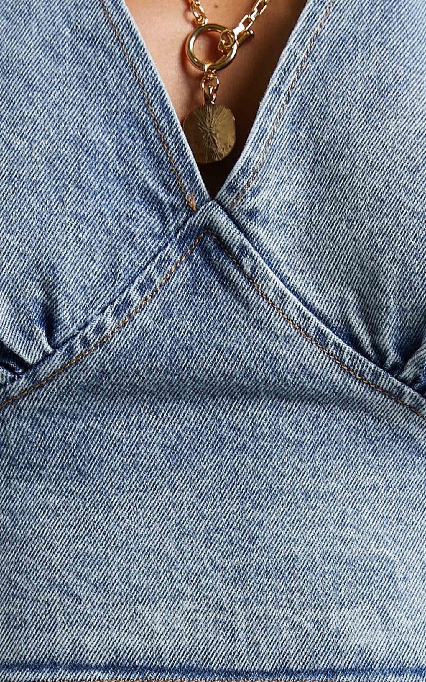 Lioness - Provence Halter Top in Light Denim
